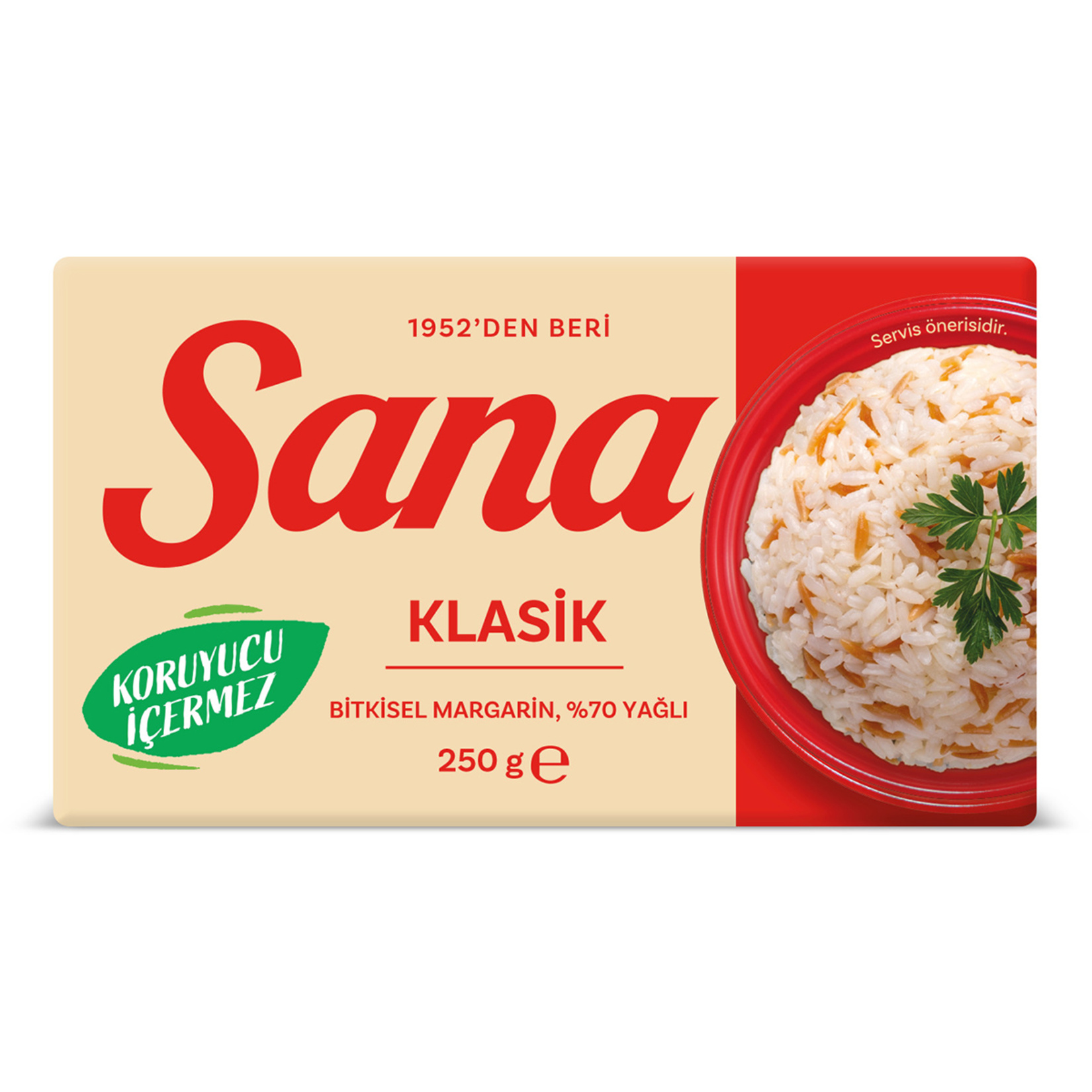 Sana Paket Margarin Klasik 250 G - Görsel 1