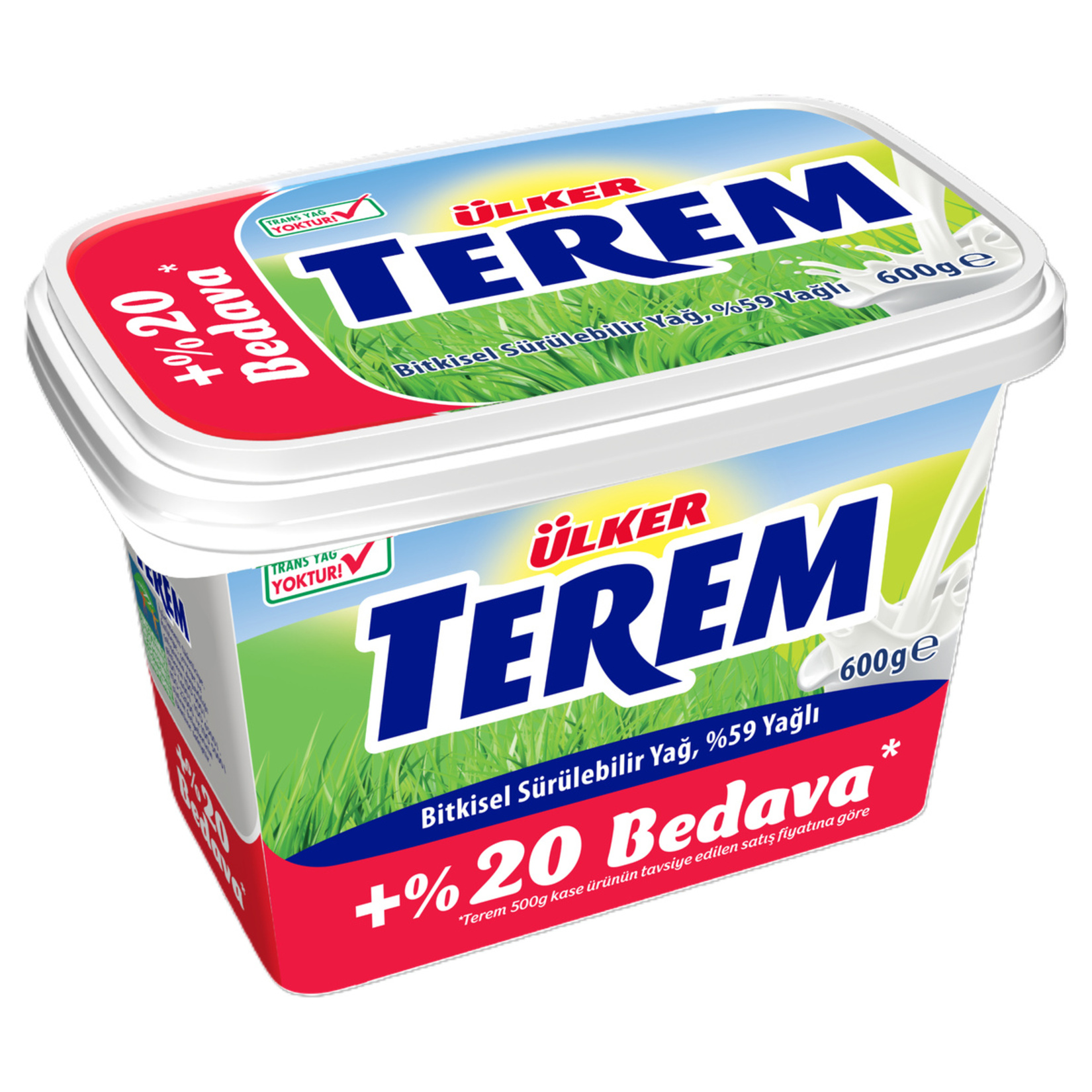 Terem Kase Margarin 600 G %20 Bedava
