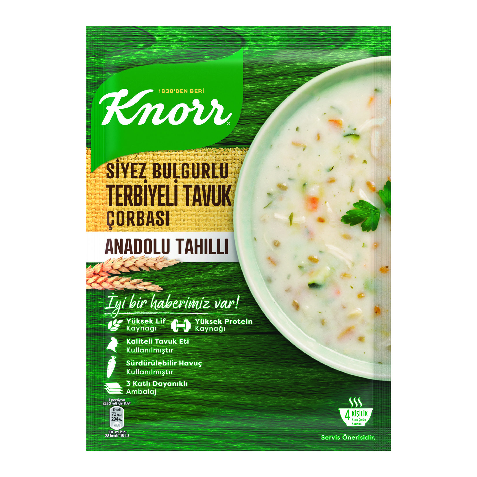 Knorr Siyez Bulgurlu Terbiyeli Tavuk Çorbası 98 G