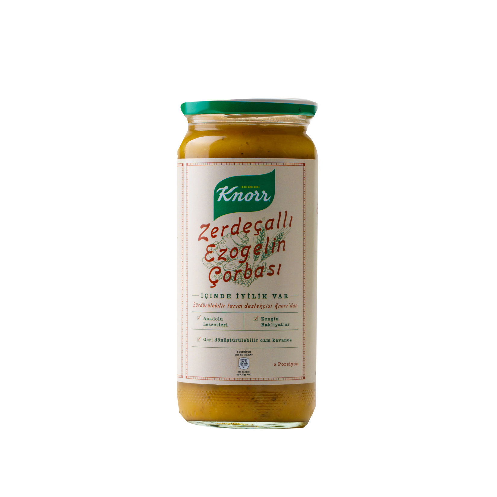 Knorr Zerdeçallı Ezogelin Çorbası Cam 480Ml