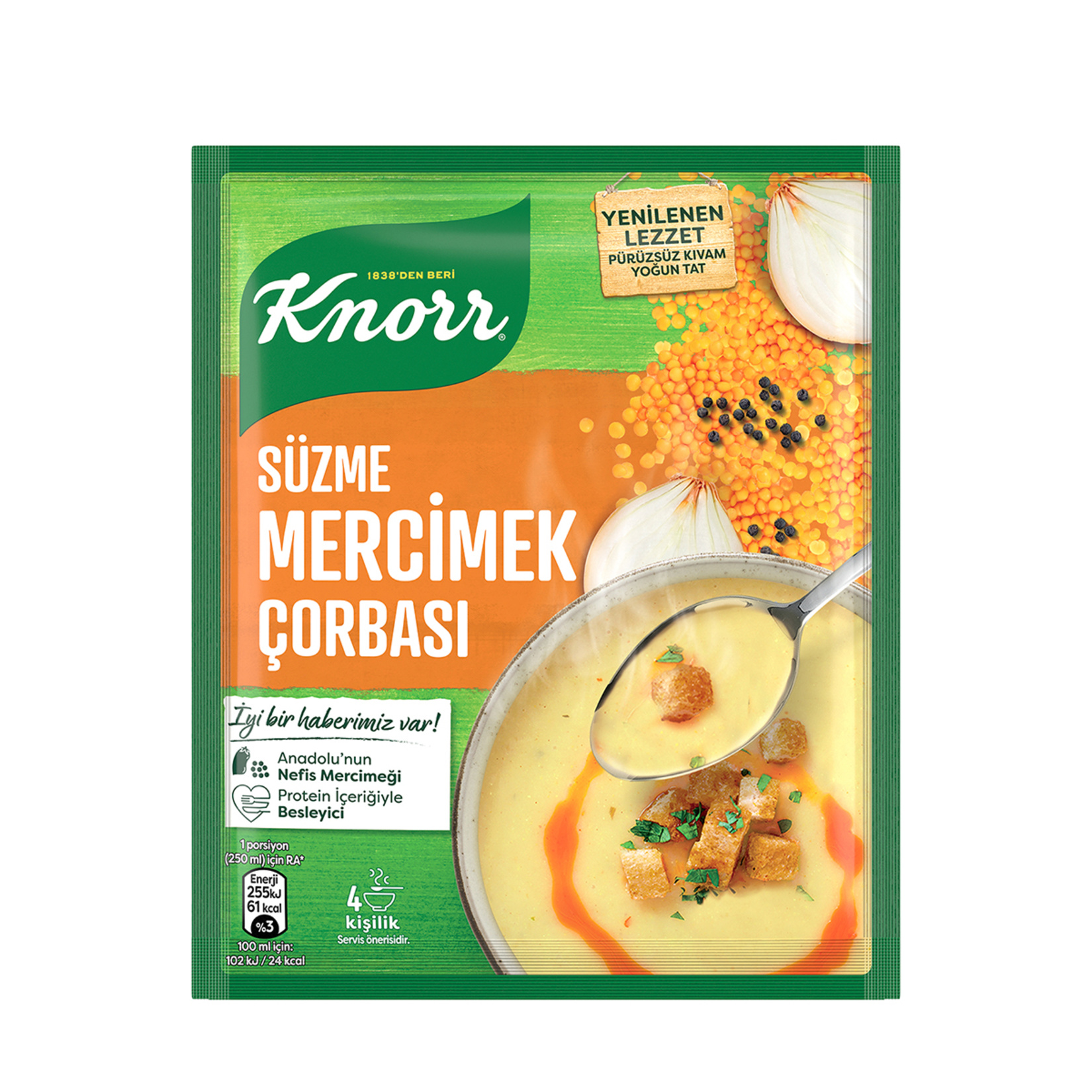 Knorr Hazır Çorba Mercimek 76 G - Görsel 1