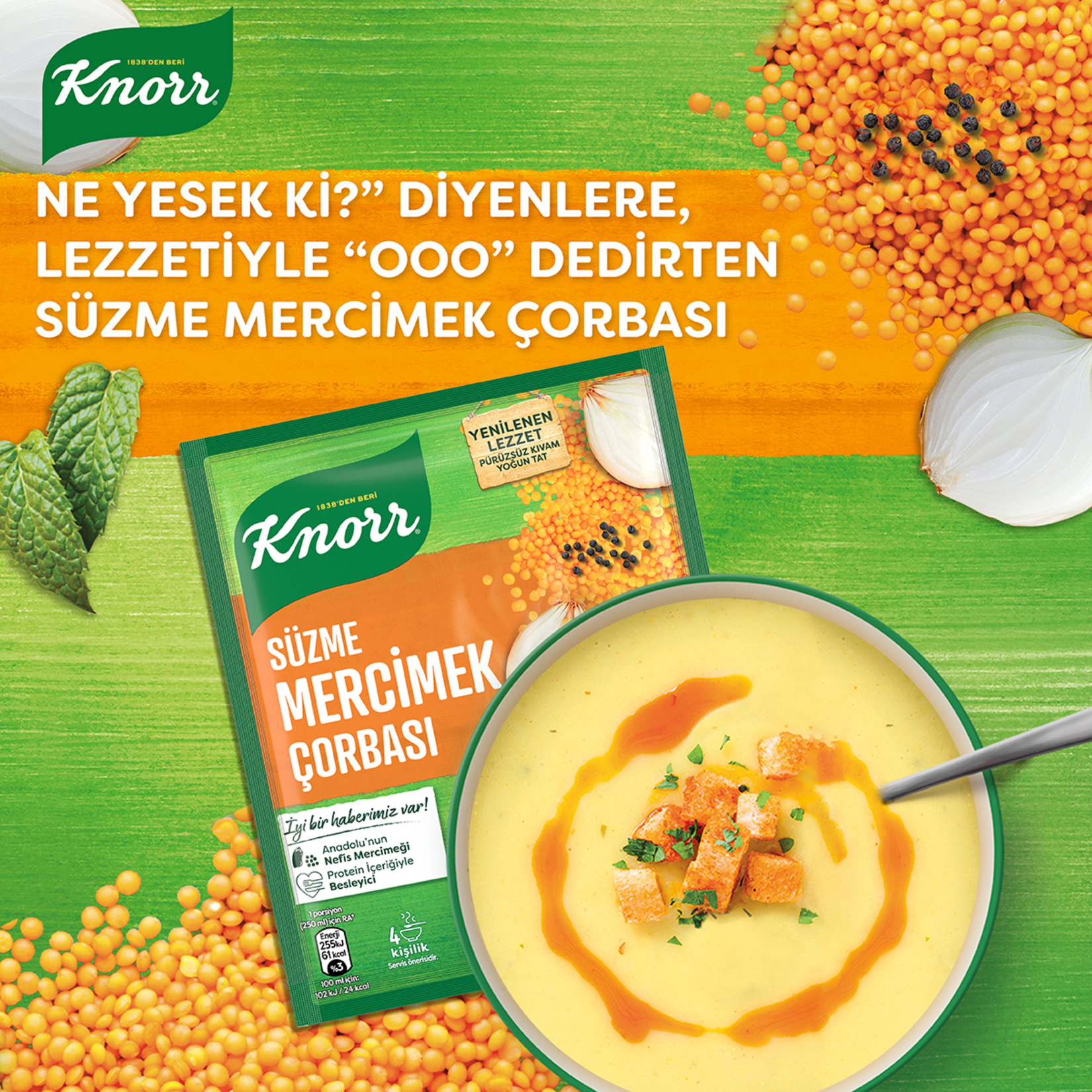 Knorr Hazır Çorba Mercimek 76 G - Görsel 3