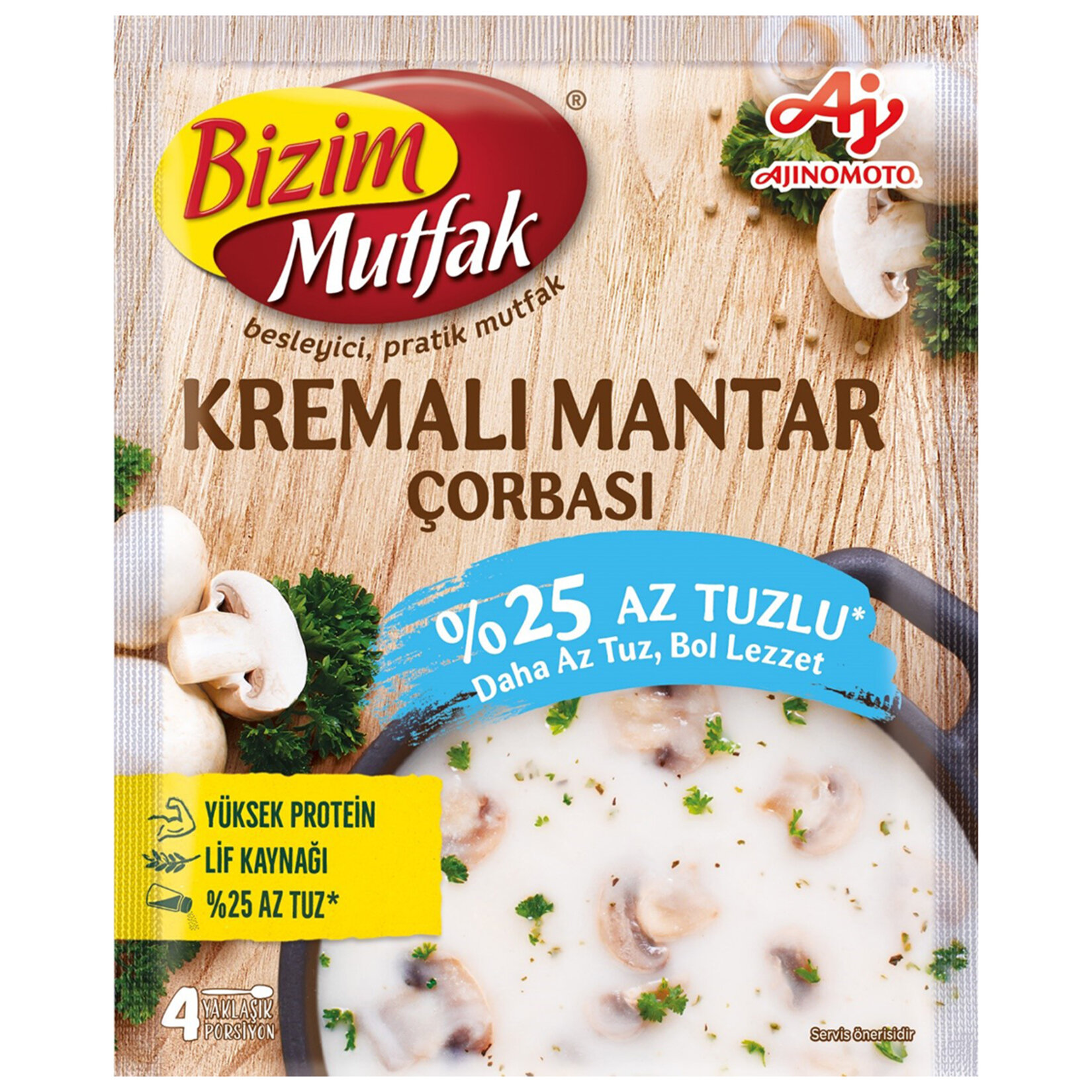 Bizim Mutfak Az Tuzlu Kremalı Mantar Çorbası 65 G