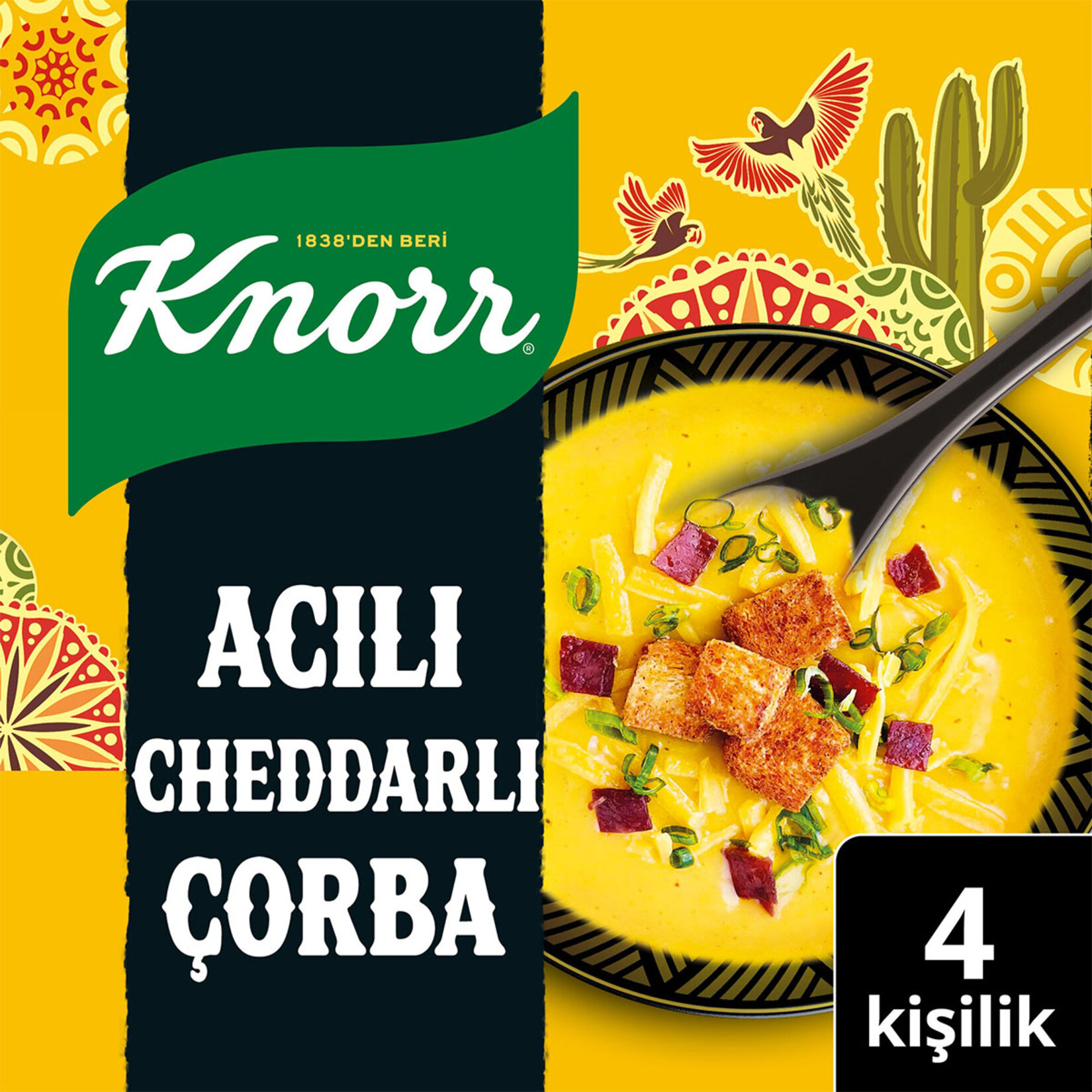 Knorr Acılı Cheddarlı Çorba 4 Kişilik 74 G - Görsel 2