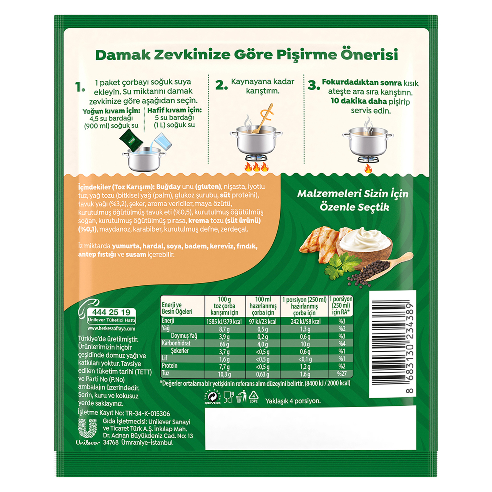 Knorr Kremalı Tavuk Çorbası 65 G - Görsel 5