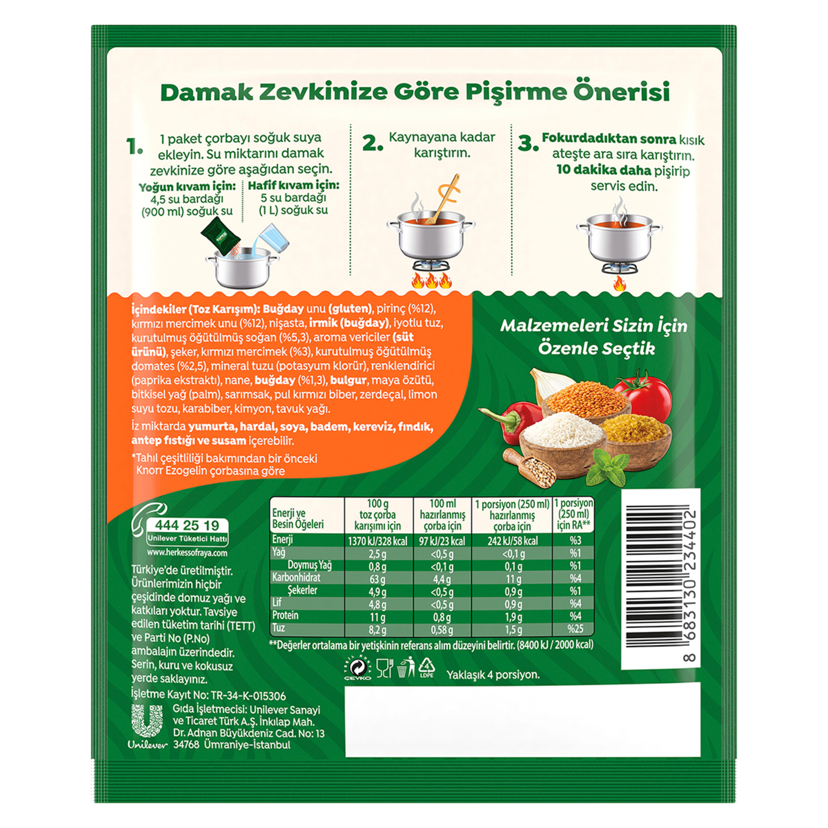 Knorr Ezogelin Çorbası 76 G - Görsel 5