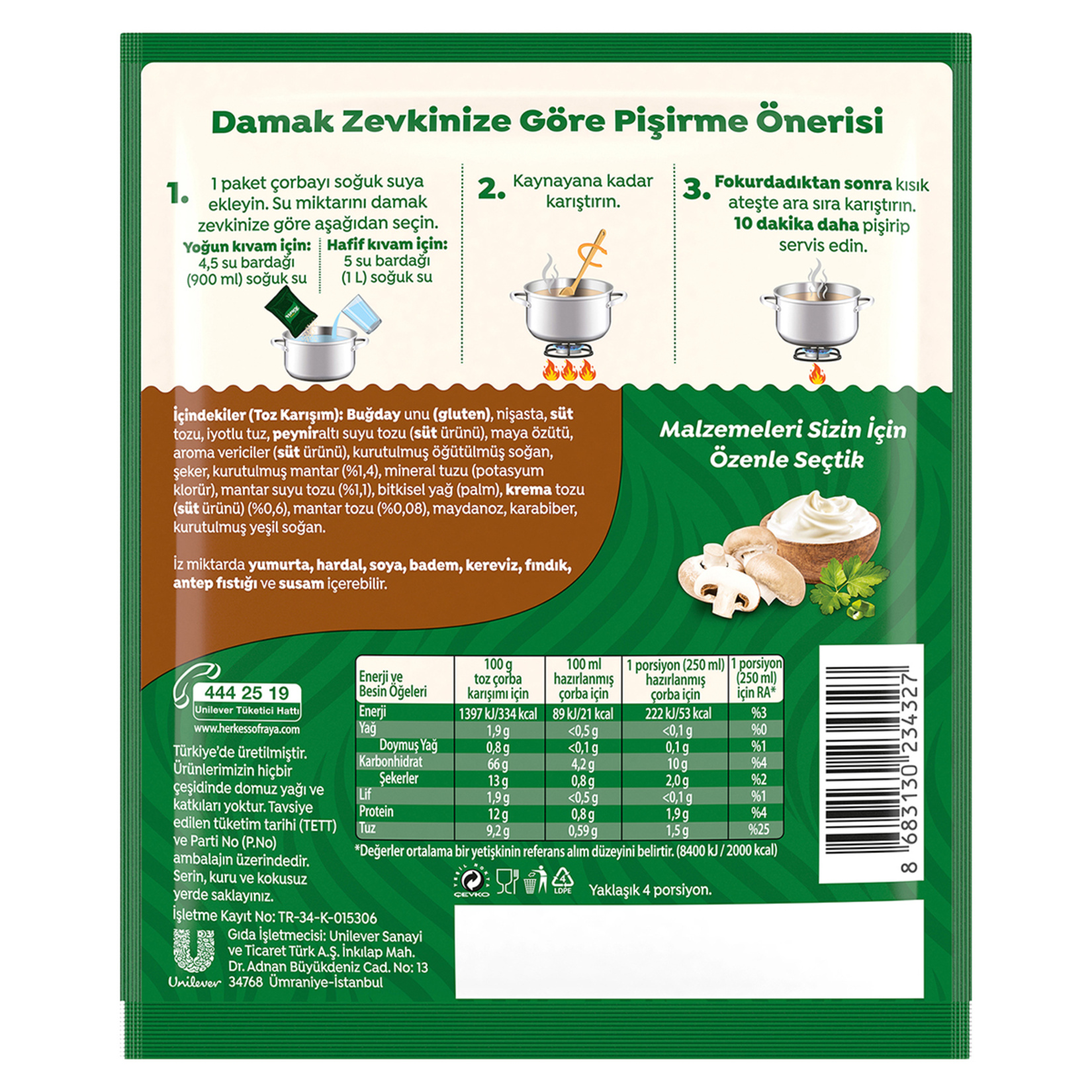 Knorr Kremalı Mantar Çorbası 68 G - Görsel 5