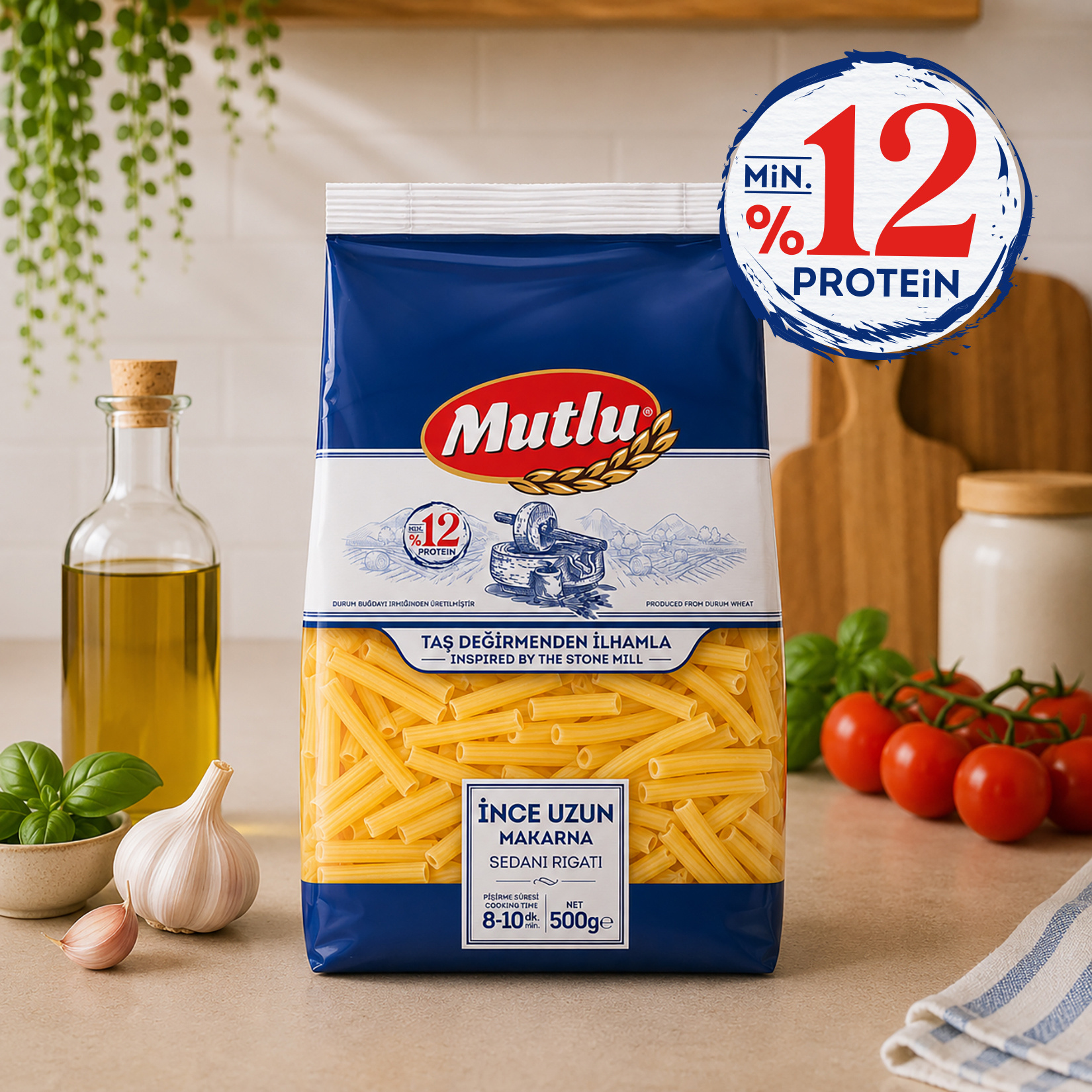 Mutlu İnce Uzun Makarna 500 G - Görsel 2