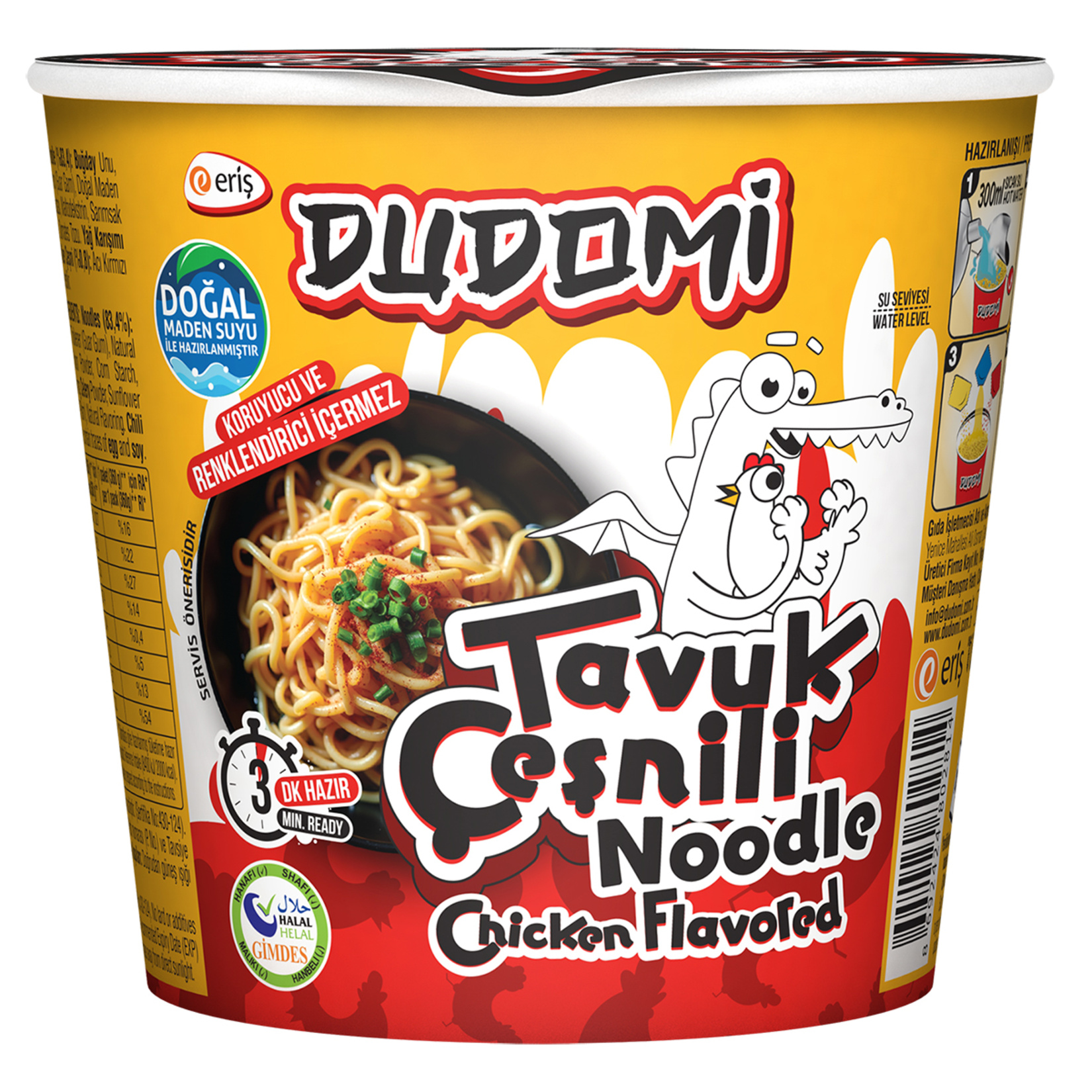 Dudomi Tavuk Çeşnili Noodle 60 G Bardak
