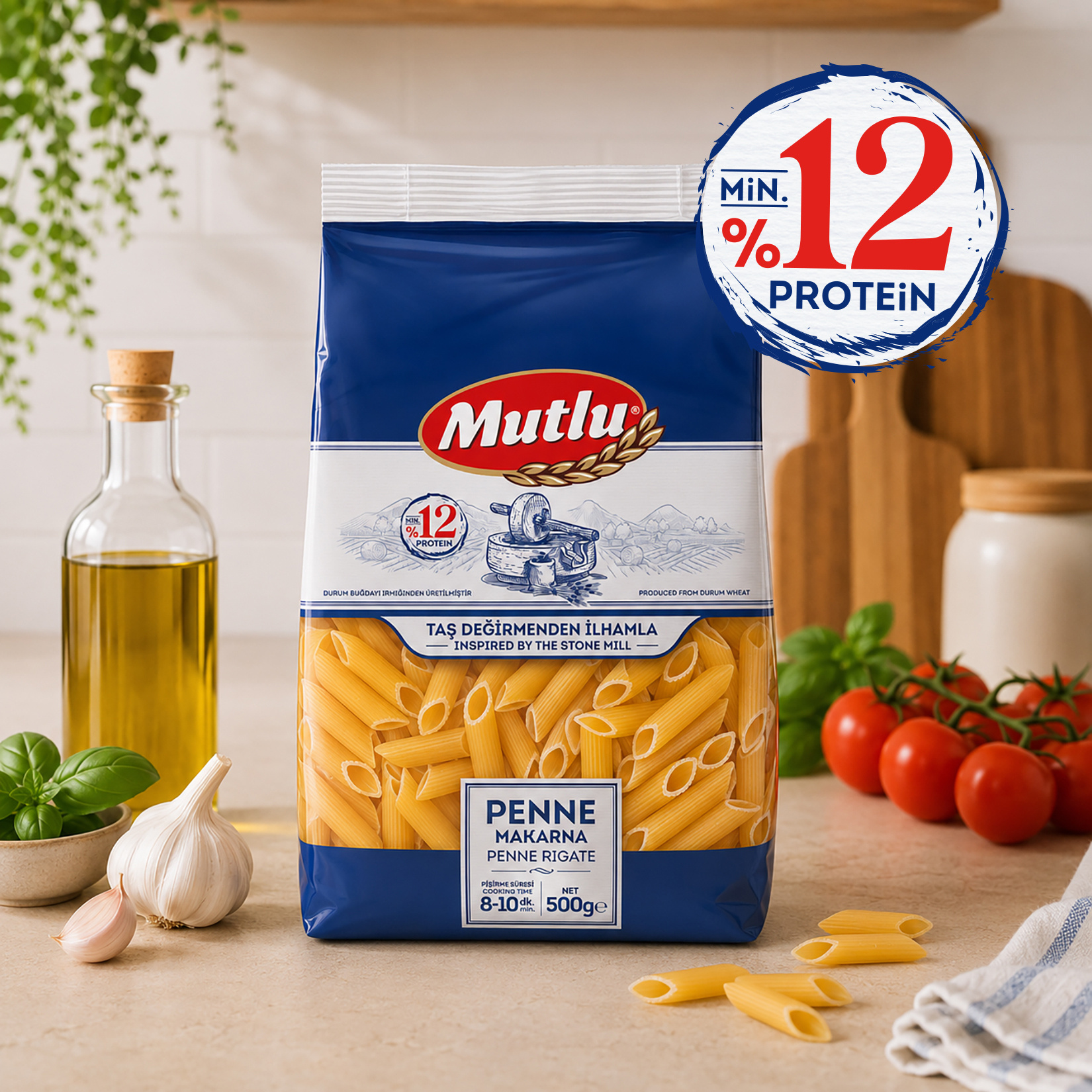 Mutlu Penne Makarna 500 G - Görsel 2