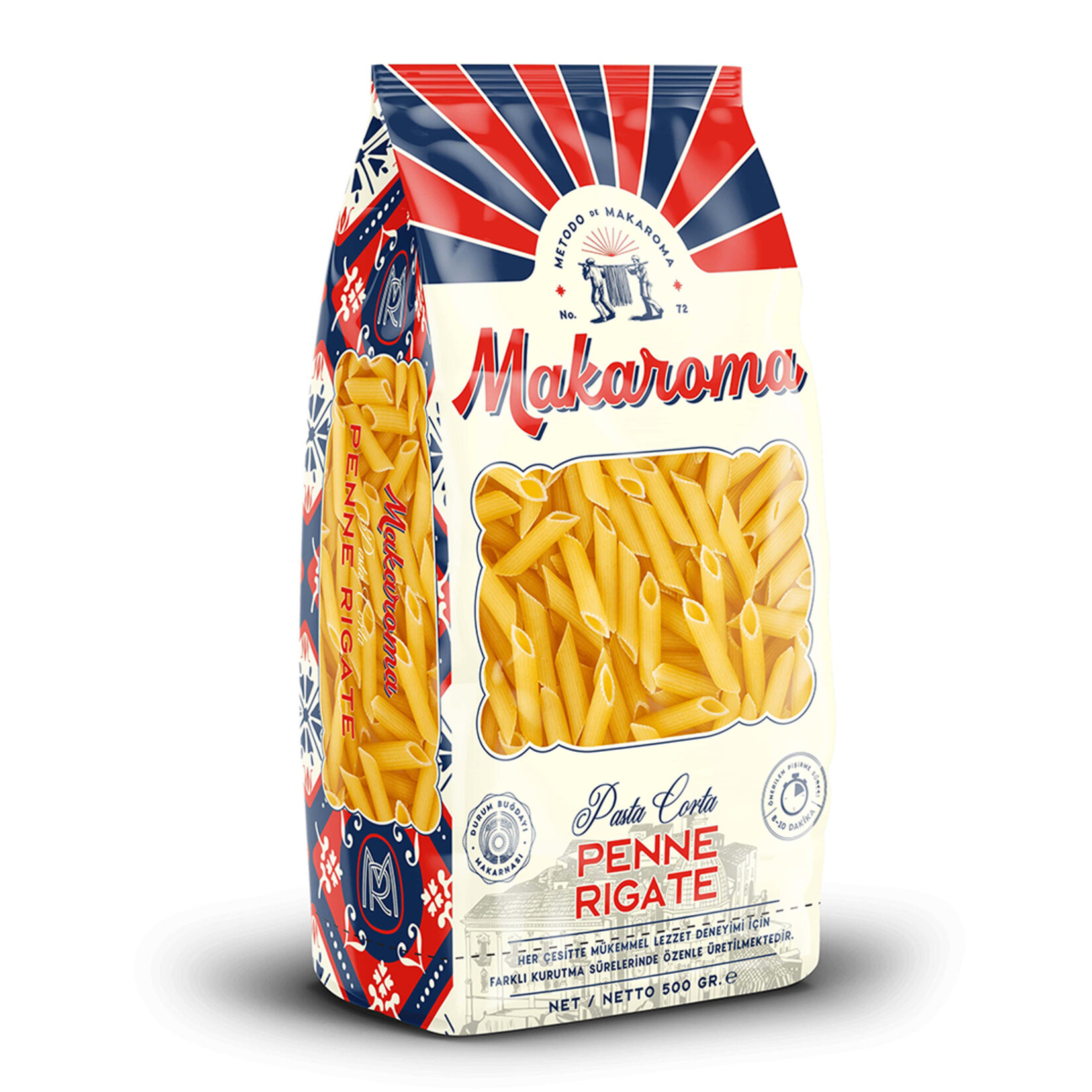 Makaroma Penne Rigate (Kalem) 500 G