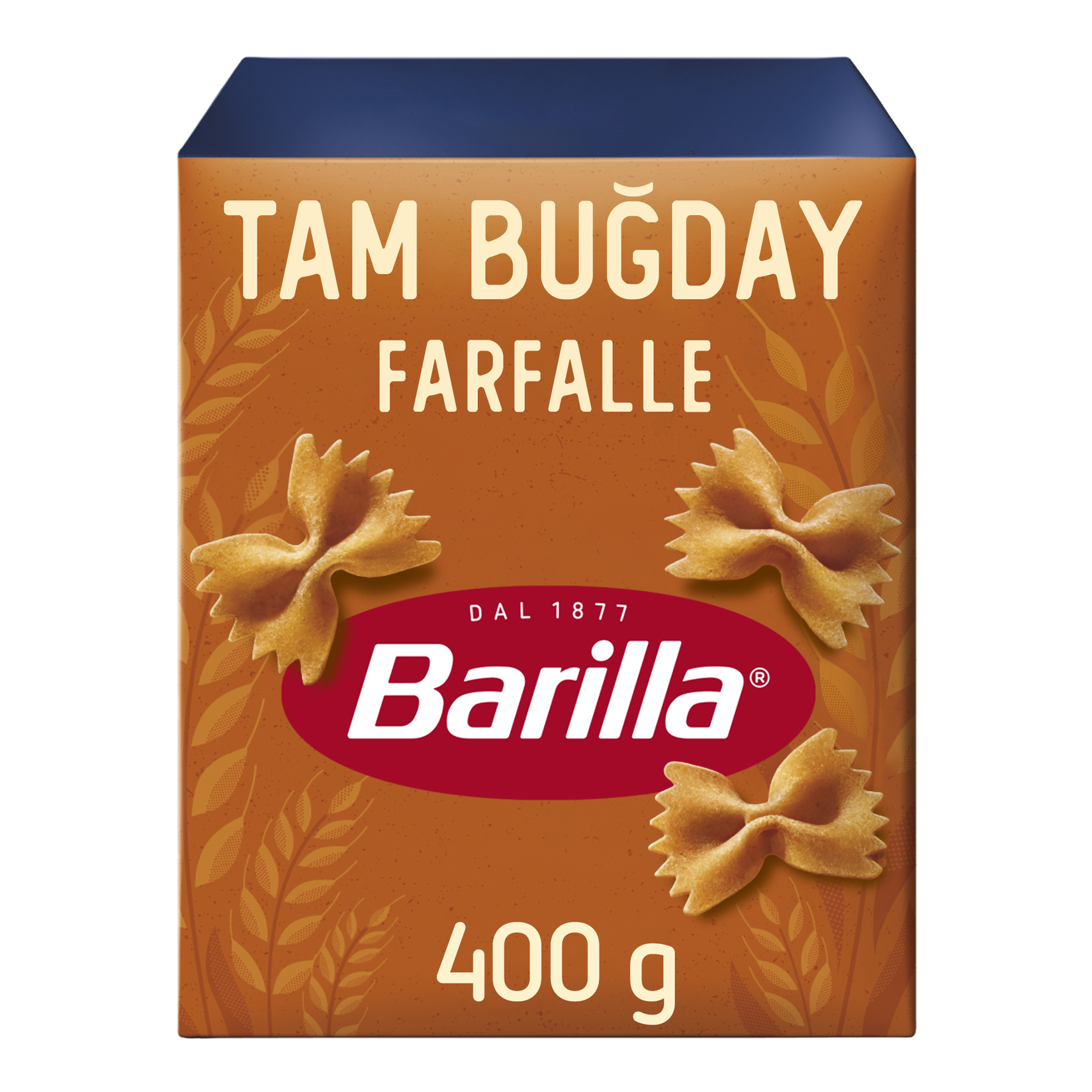 Barilla Tam Buğday Kelebek Makarna (Integrale Farfalle) 400 G - Görsel 1