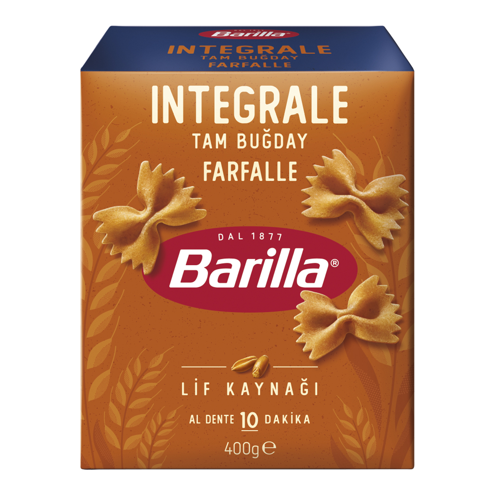 Barilla Tam Buğday Kelebek Makarna (Integrale Farfalle) 400 G - Görsel 2