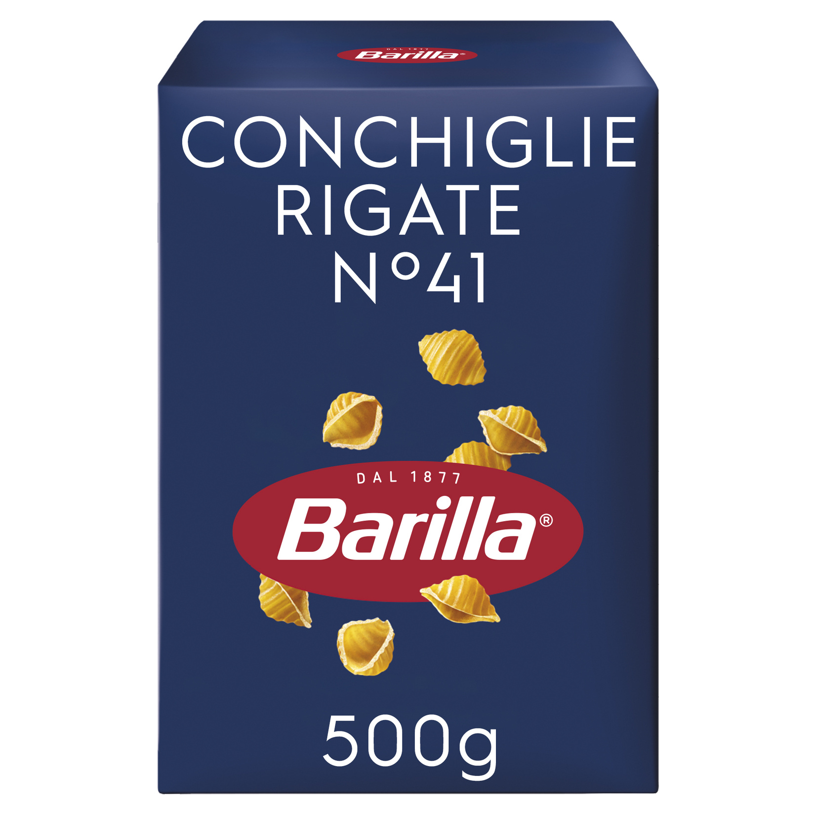 Barilla Mini Midye Makarna (Conchiglie Rigate) 500 G - Görsel 1