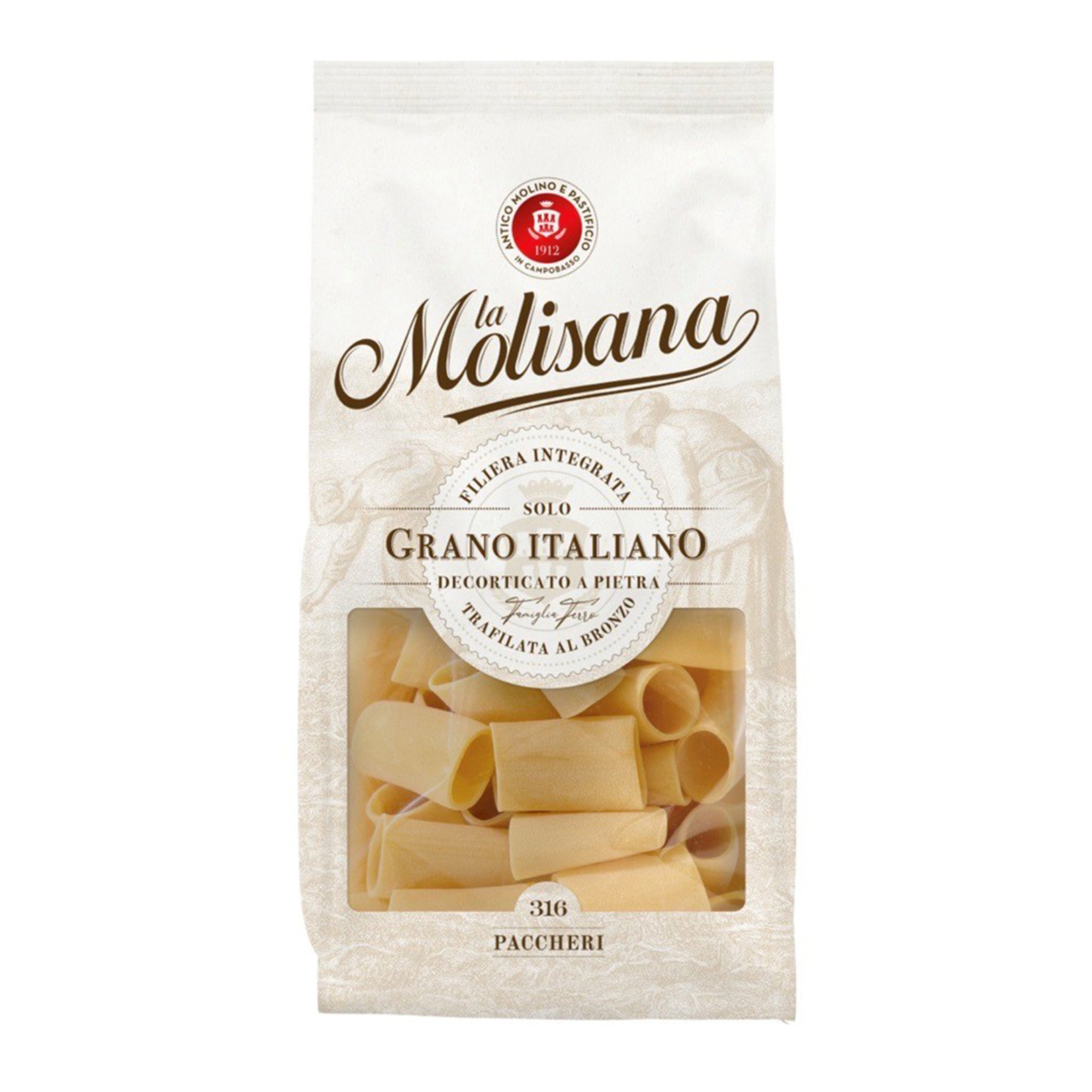 La Molisana Paccheri N316 Sade Kısa Makarna 500 G - Görsel 1