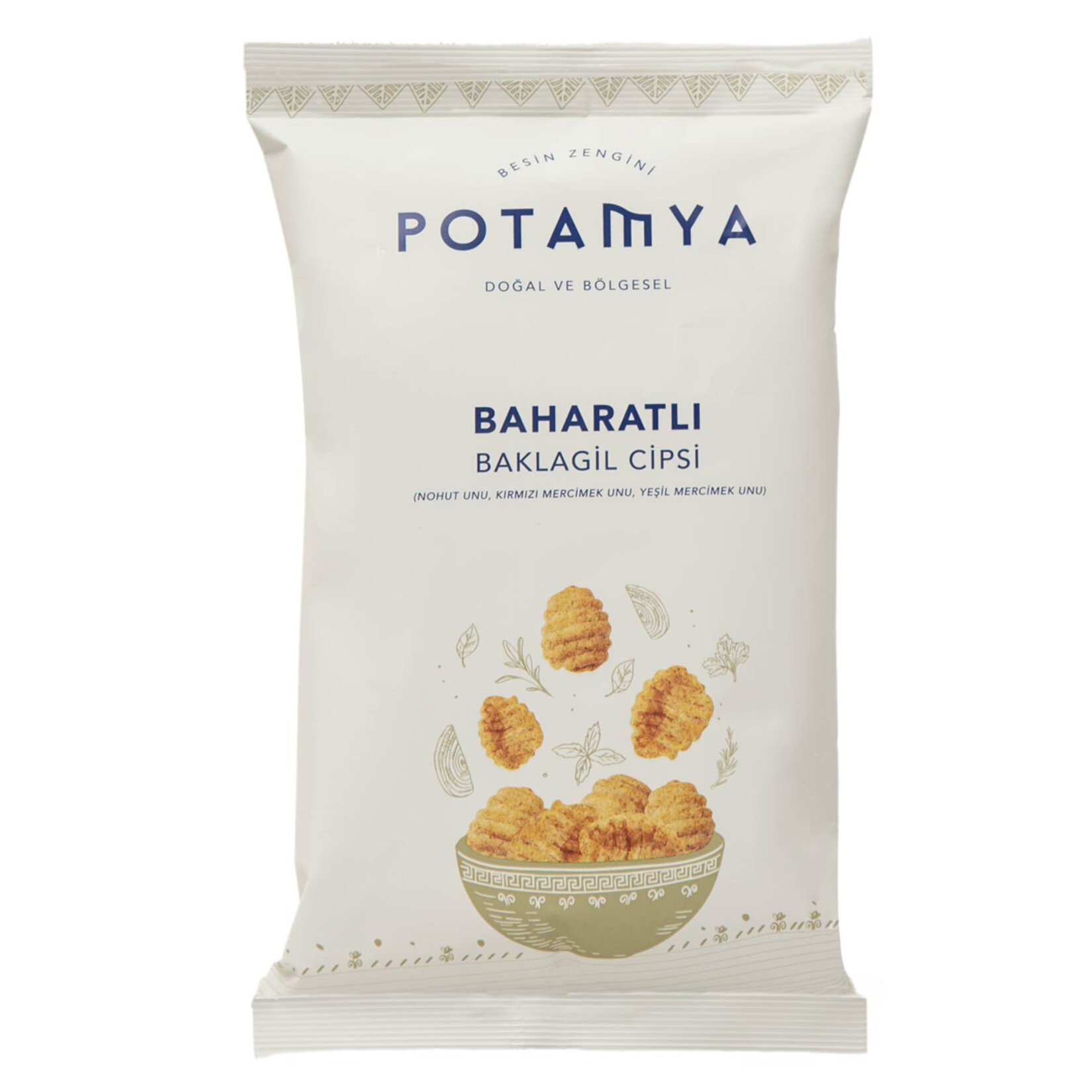 Potamya Baharatlı Baklagil Cipsi 50 G.