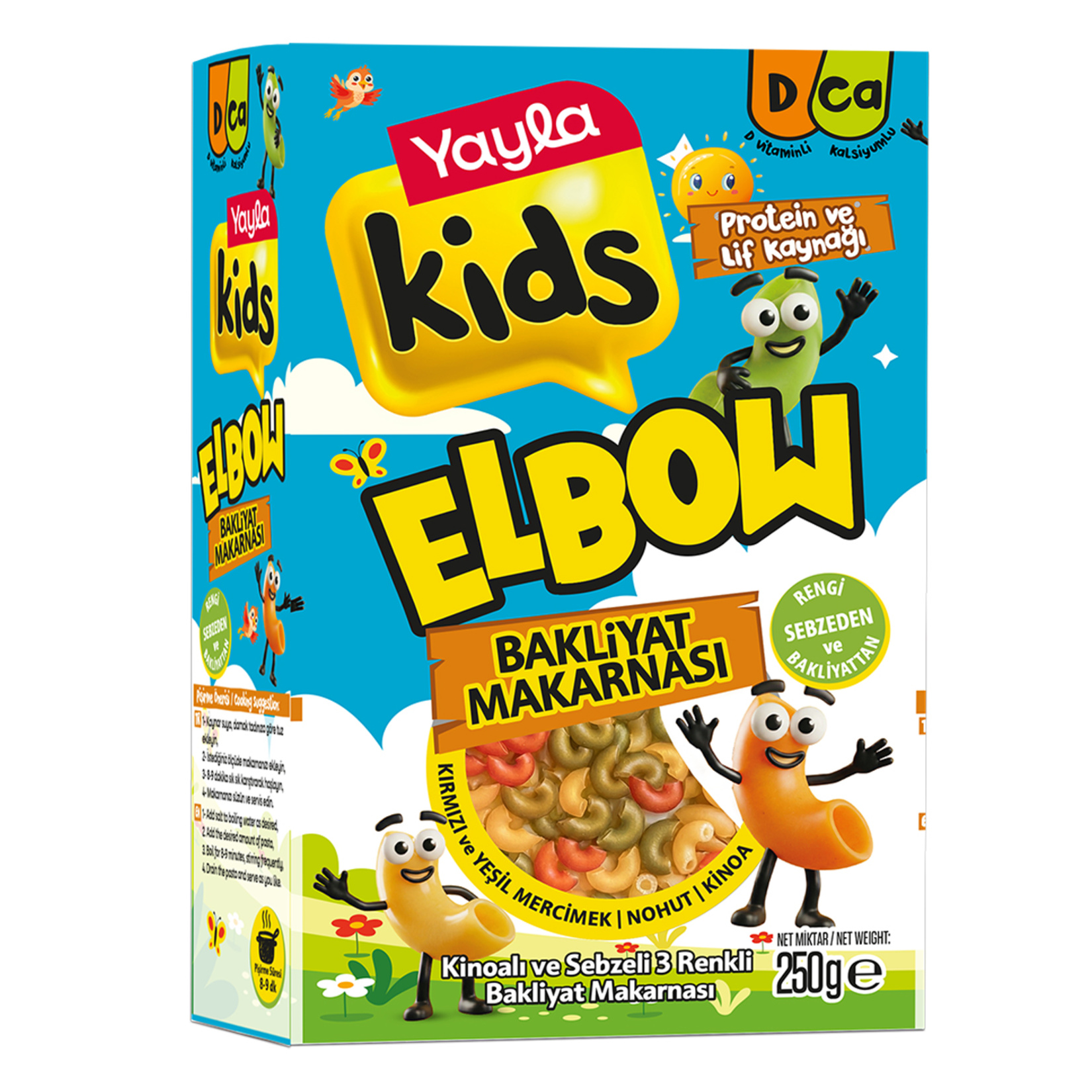 Yayla Kids Bakliyat Makarnası Elbow 250 G
