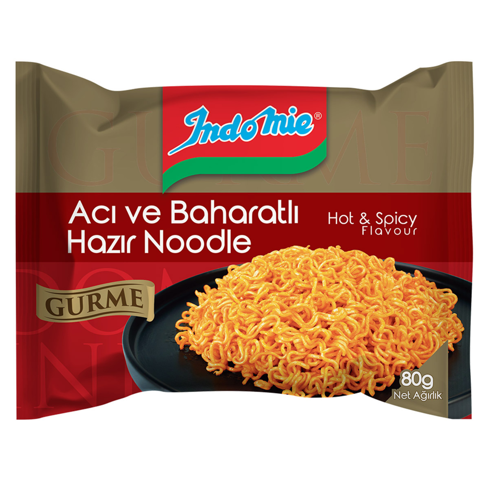 Indomie Gurme Acı ve Baharatlı Hazır Noodle 80 G
