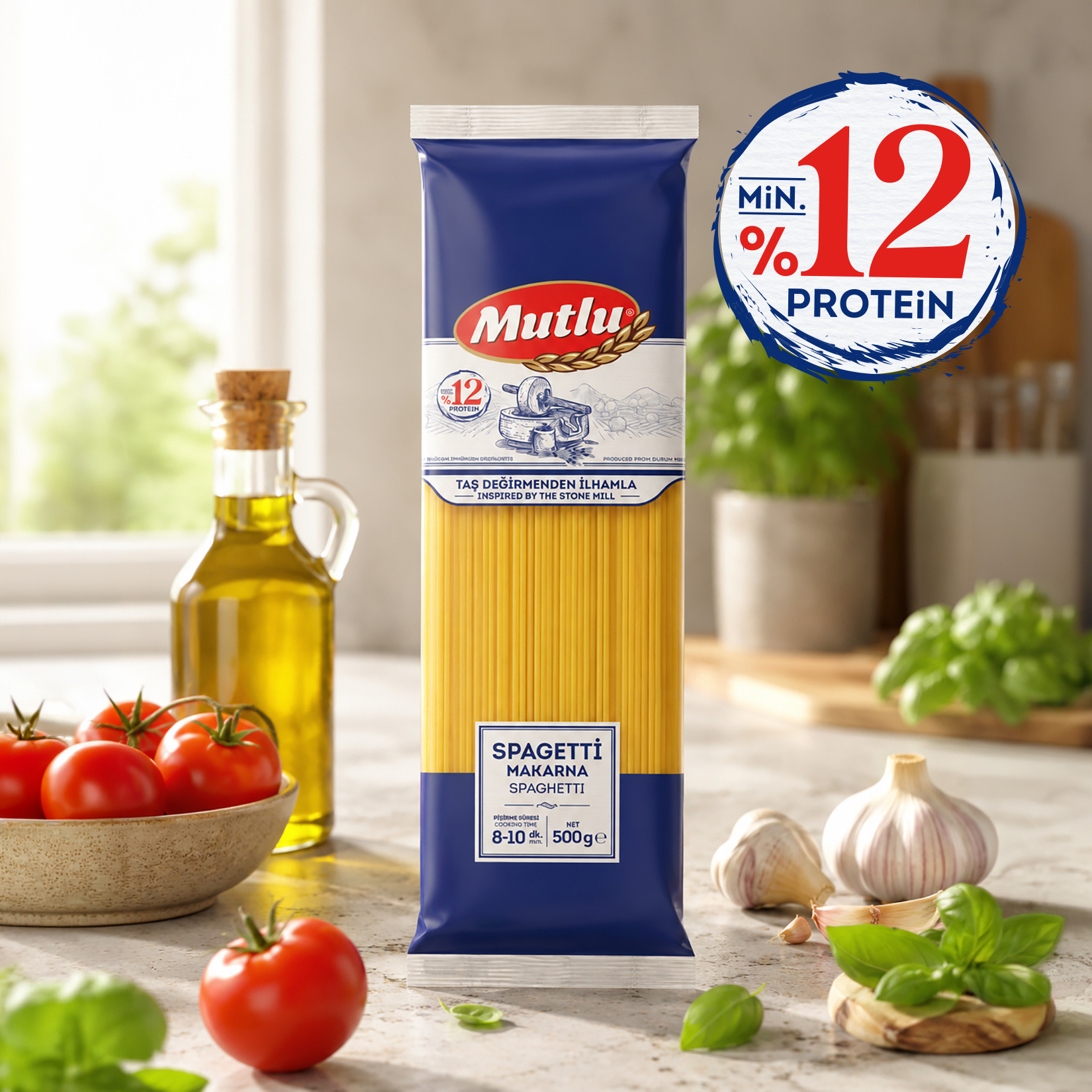 Mutlu Spagetti Makarna 500 G - Görsel 2