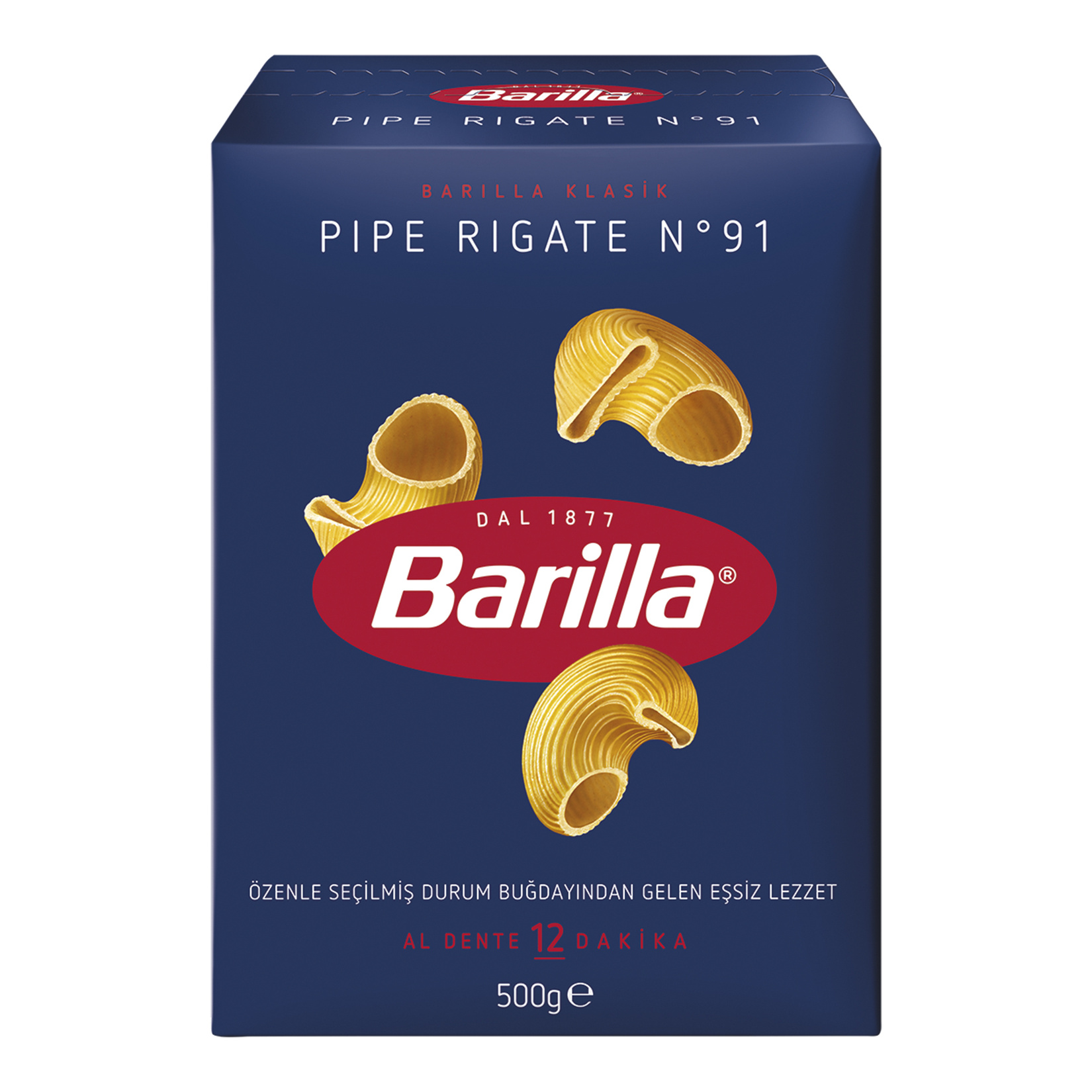 Barilla Mantı Makarna (Pipe Rigate) 500 G - Görsel 2