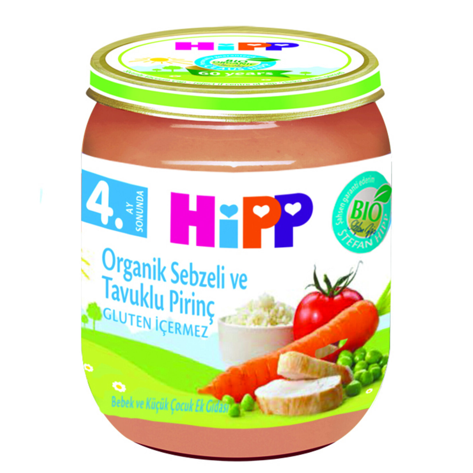 Hipp Organik Pirinçli ve Tavuklu Sebze 125 G