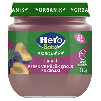 Hero Baby Organik Erik Püreli Kavanoz Mama 120 G