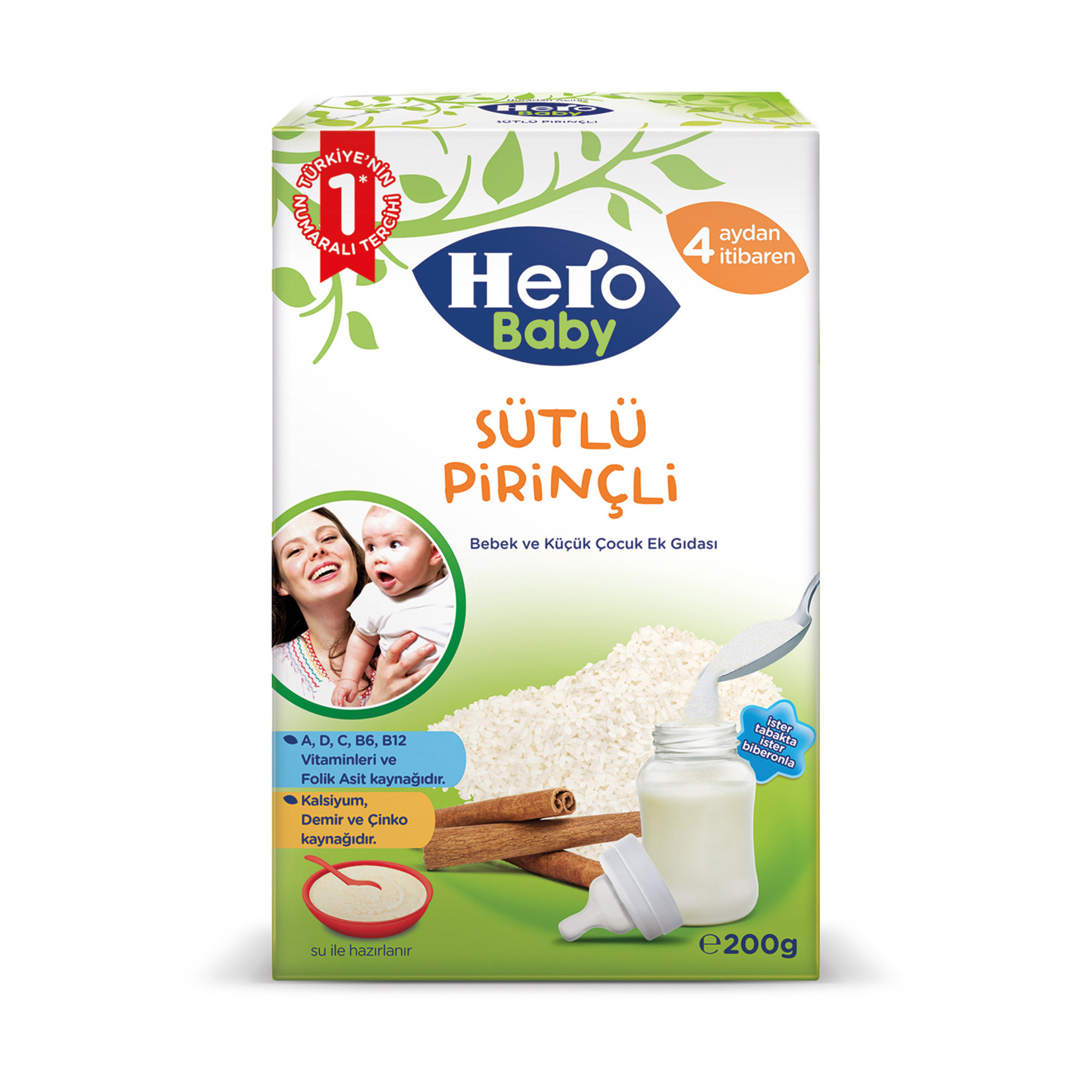 Hero Baby Sütlü Pirinçli Ek Besin 200 G
