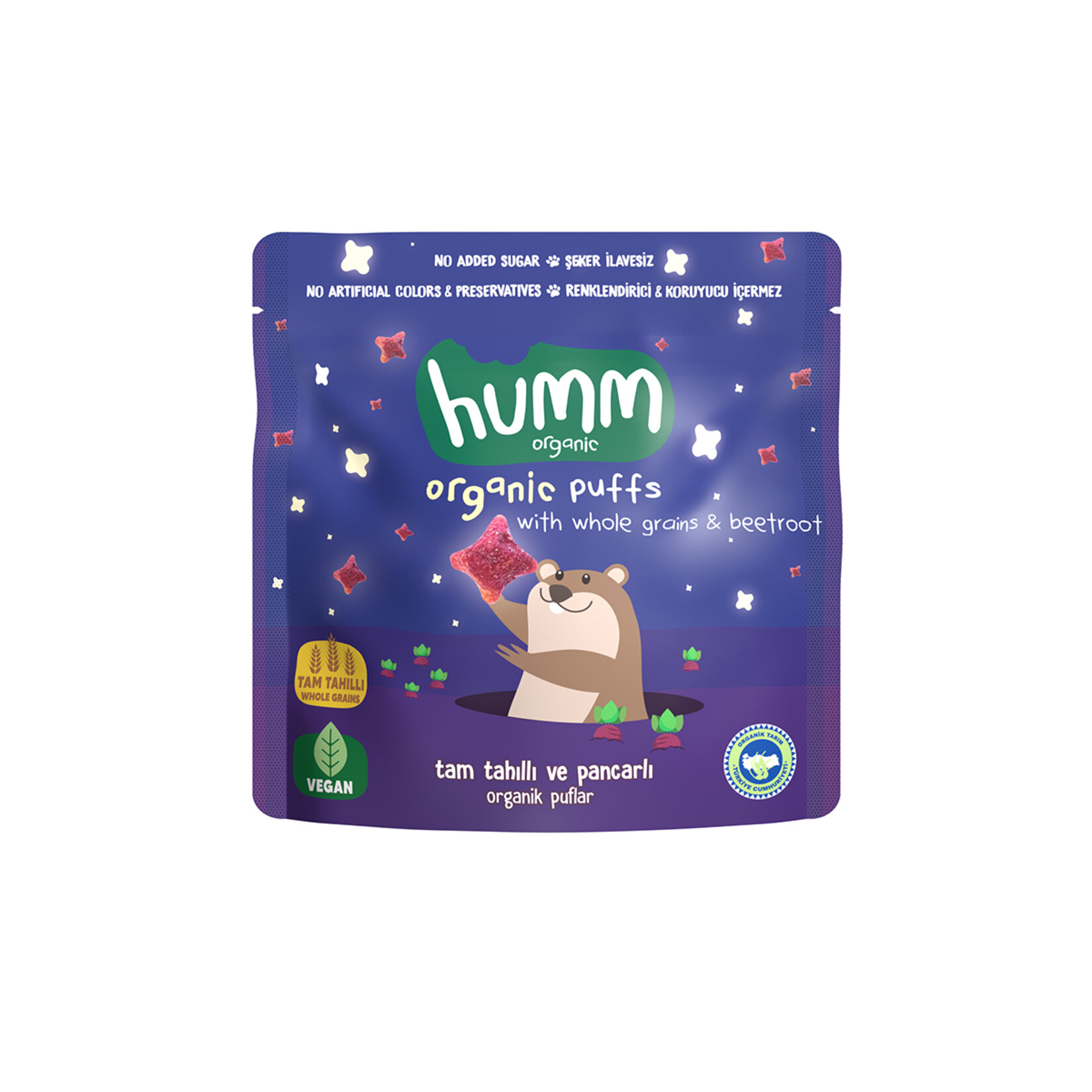 Humm Organıc Pancarlı Tam Tahıllı Puflar 30 Gr