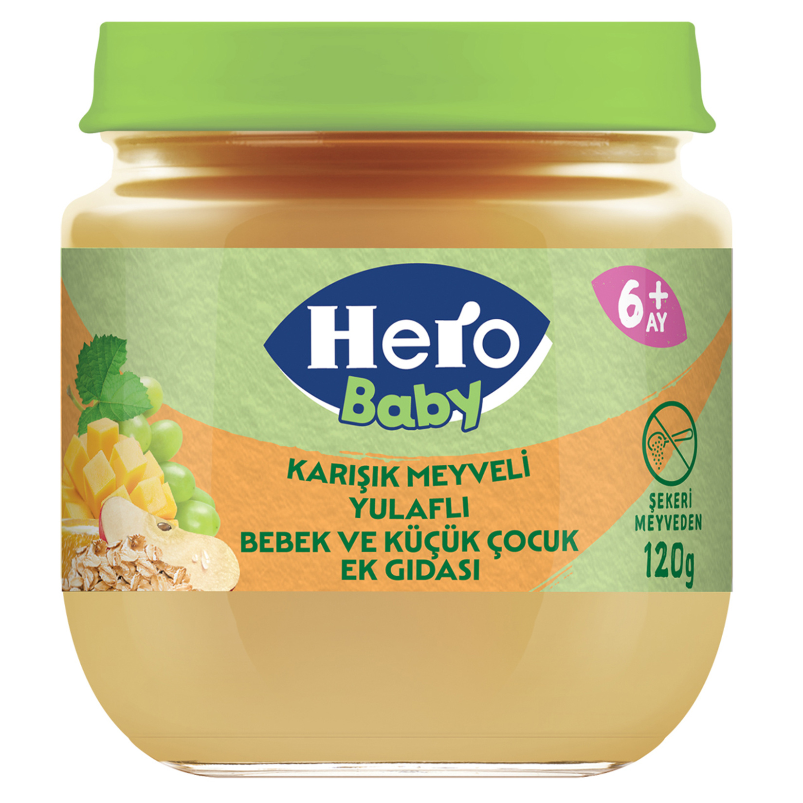 Hero Baby Karışık Meyve Yulaflı 120 G - Görsel 1