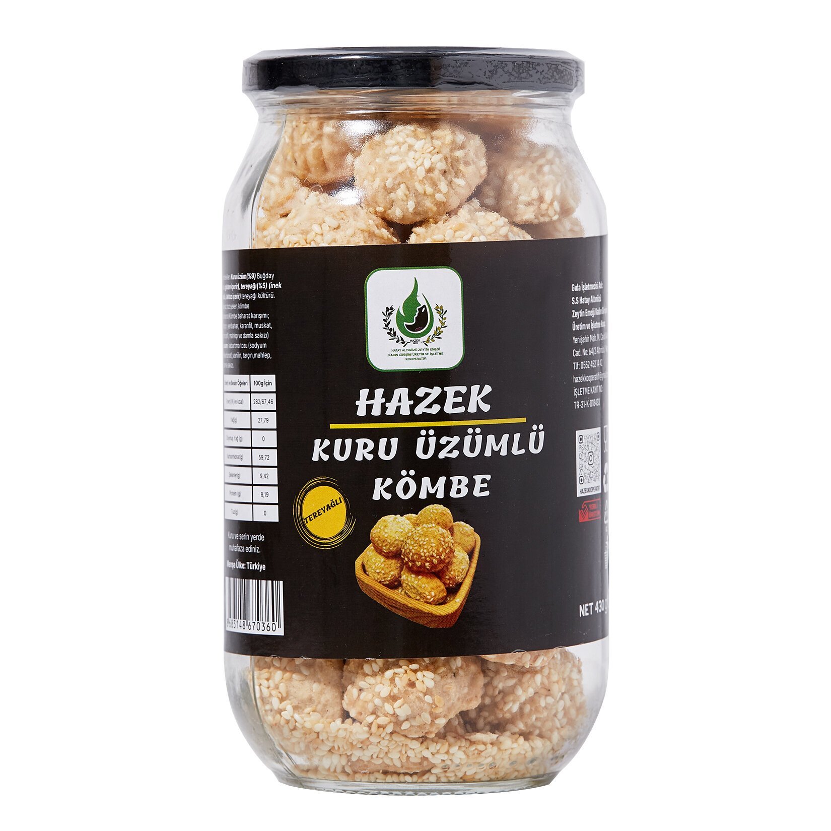 Hazek Kuru Üzümlü Kömbe 400 G