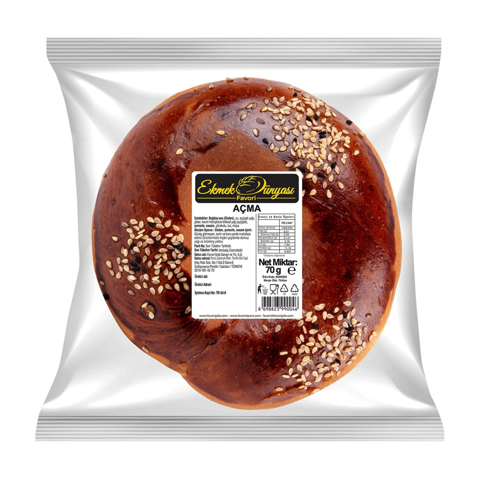 Ekmek Dünyası Favori Açma 70 G