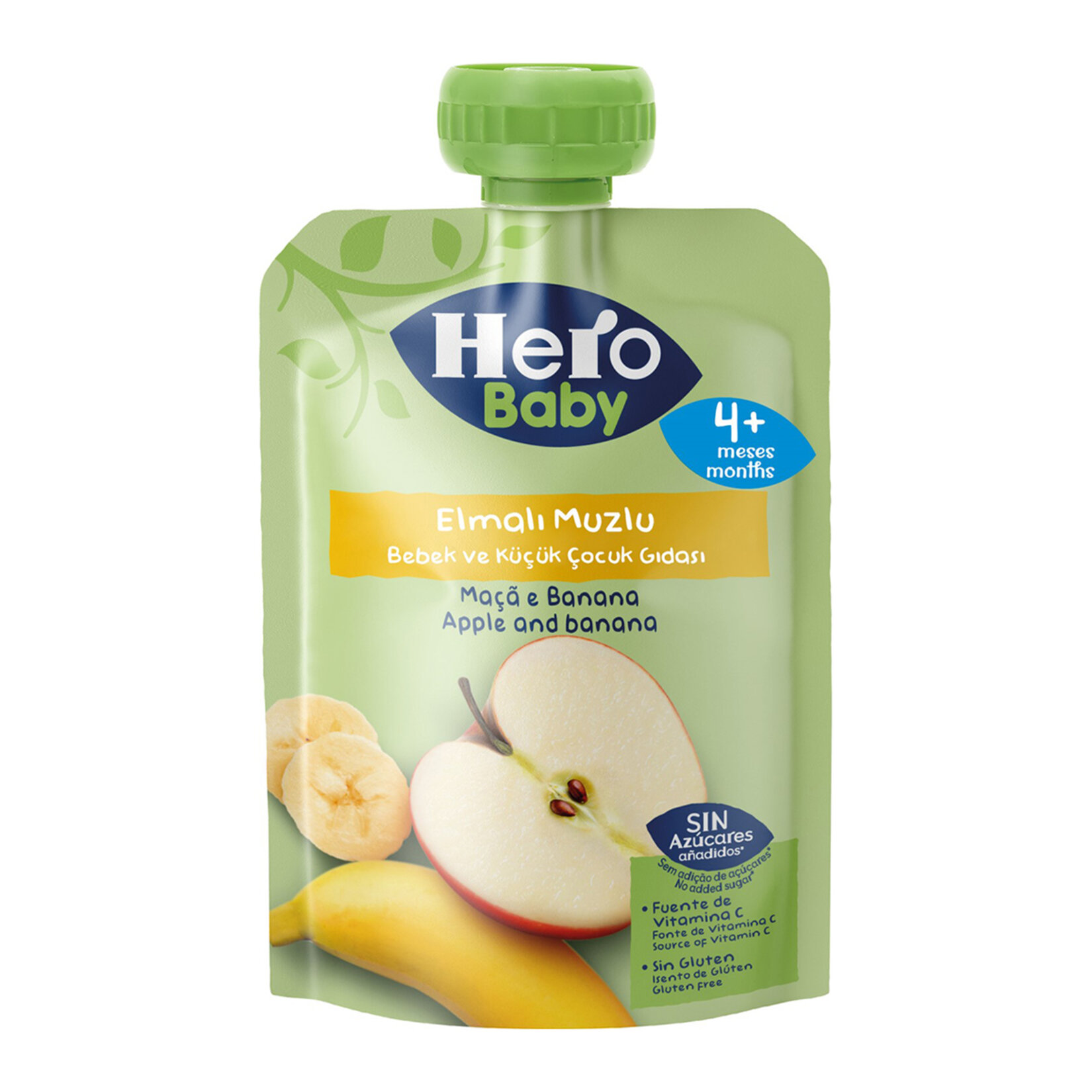 Hero Baby Elmalı Muzlu Pouch 100G