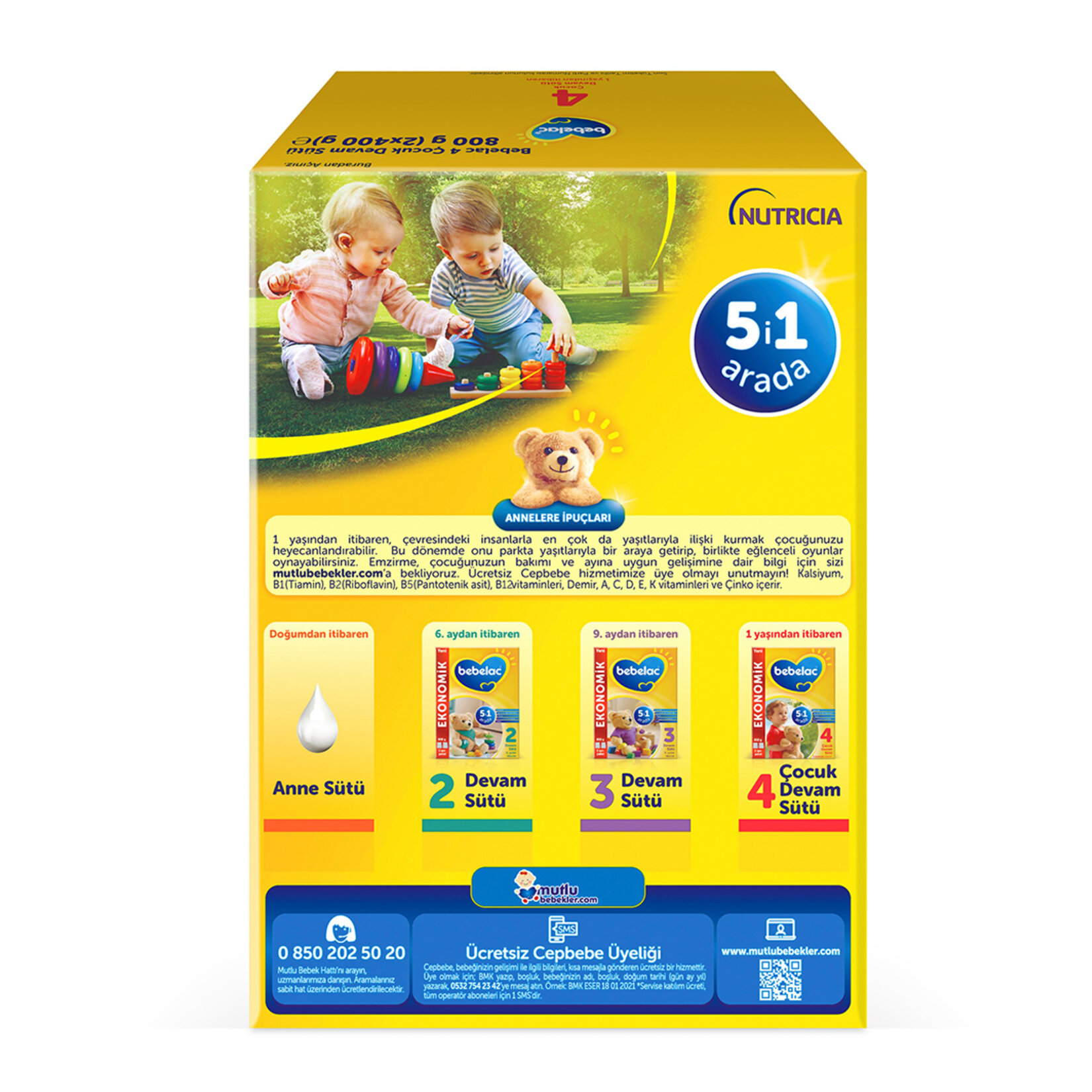 Bebelac Devam Sütü 4 800 G - Görsel 2