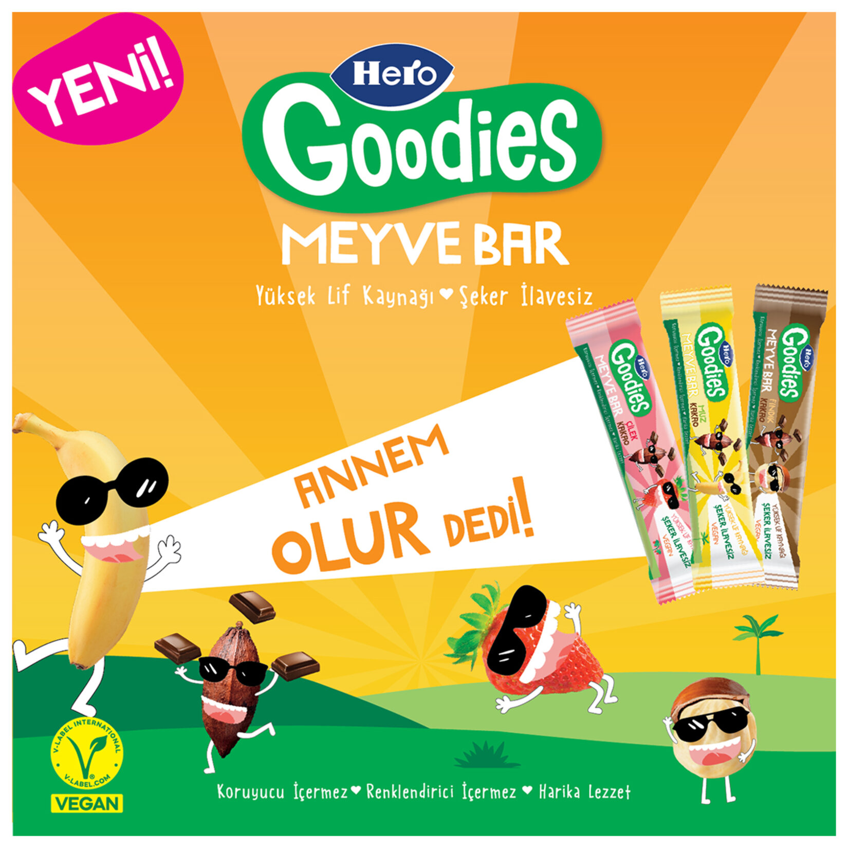 Hero Goodies Muz Kakao Meyve Bar 30 G - Görsel 3