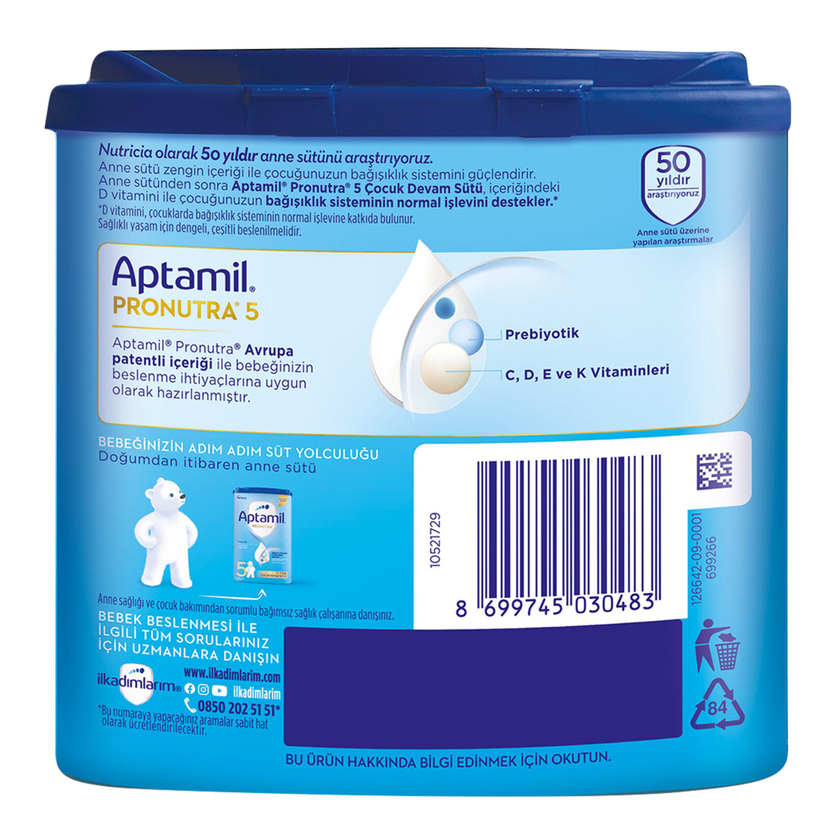 Aptamil Pronutra 5 Devam Sütü 350 G - Görsel 2