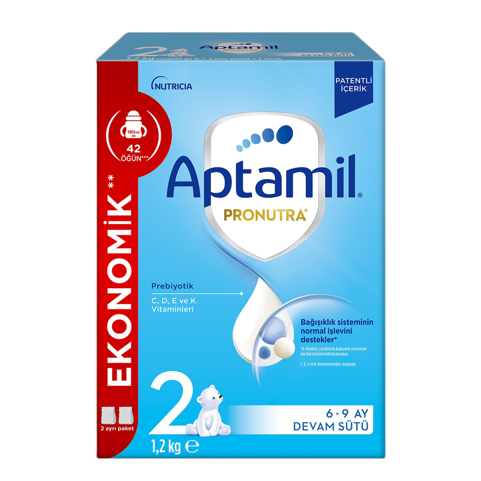 Aptamil Pronutra 2 Devam Sütü 1200 G - Görsel 1