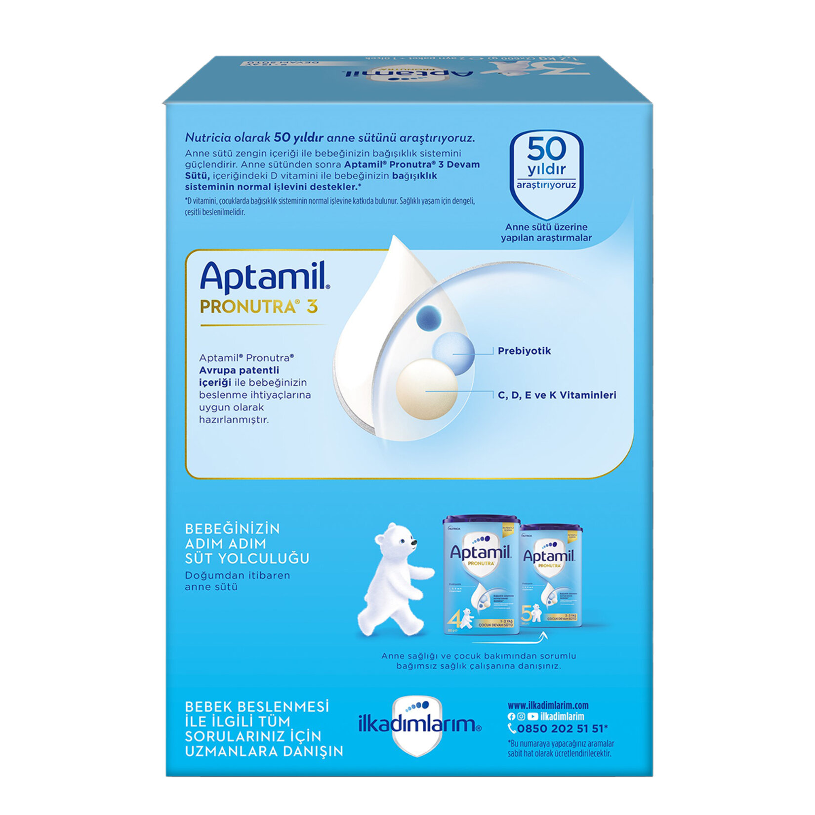 Aptamil Pronutra 3 Devam Sütü 1200 G - Görsel 2