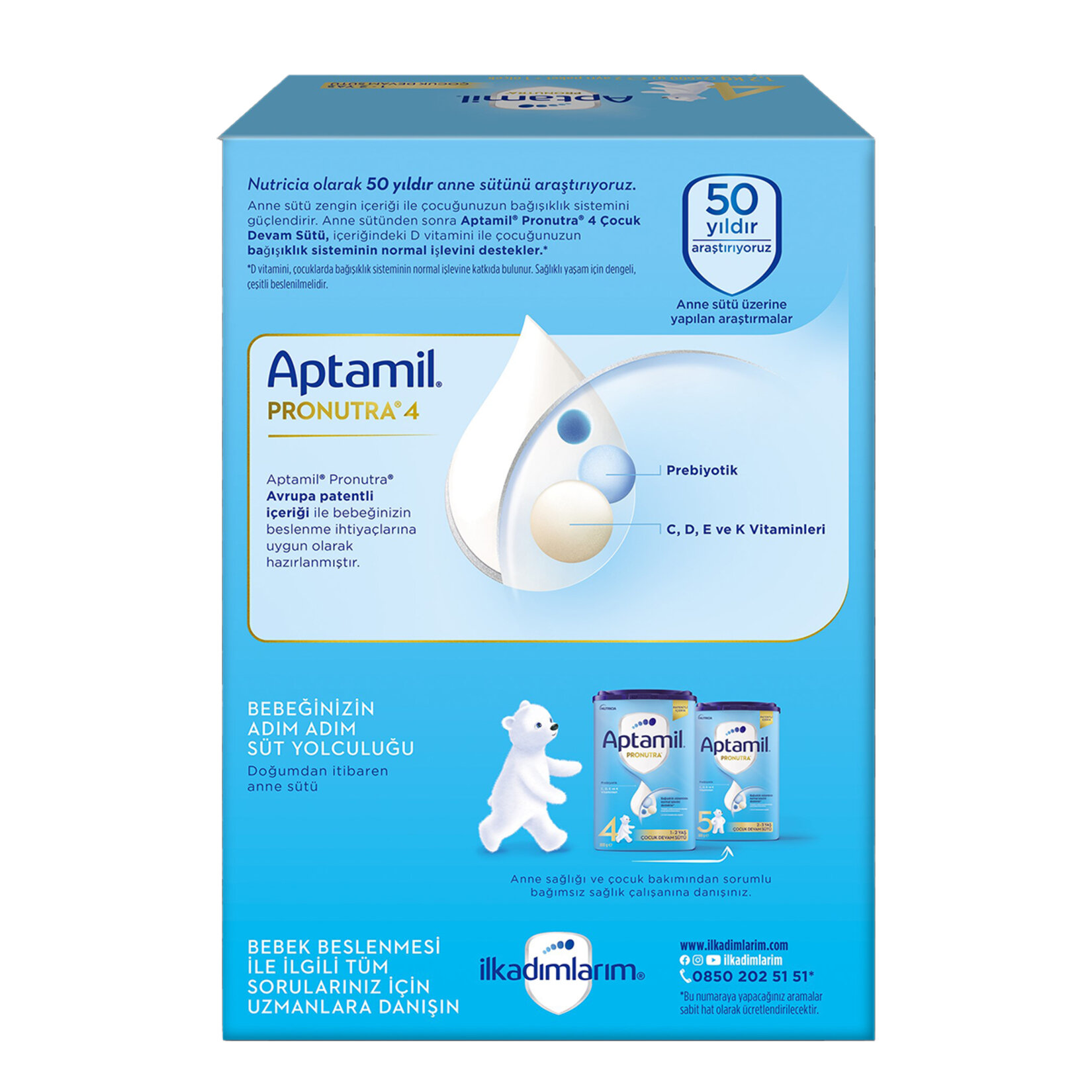 Aptamil Pronutra 4 Devam Sütü 1200 G - Görsel 2