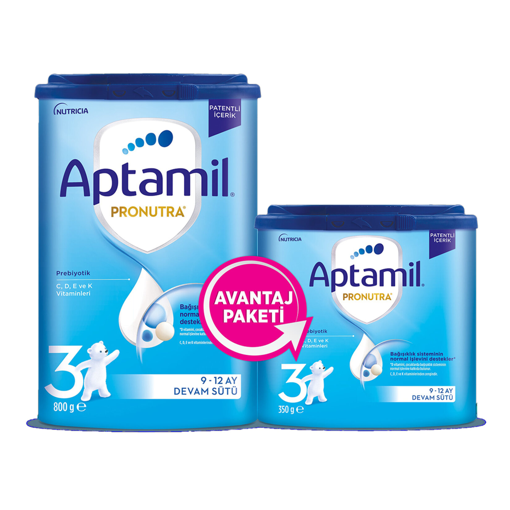 Aptamil Pronutra 3 Devam Sütü 800+350 G