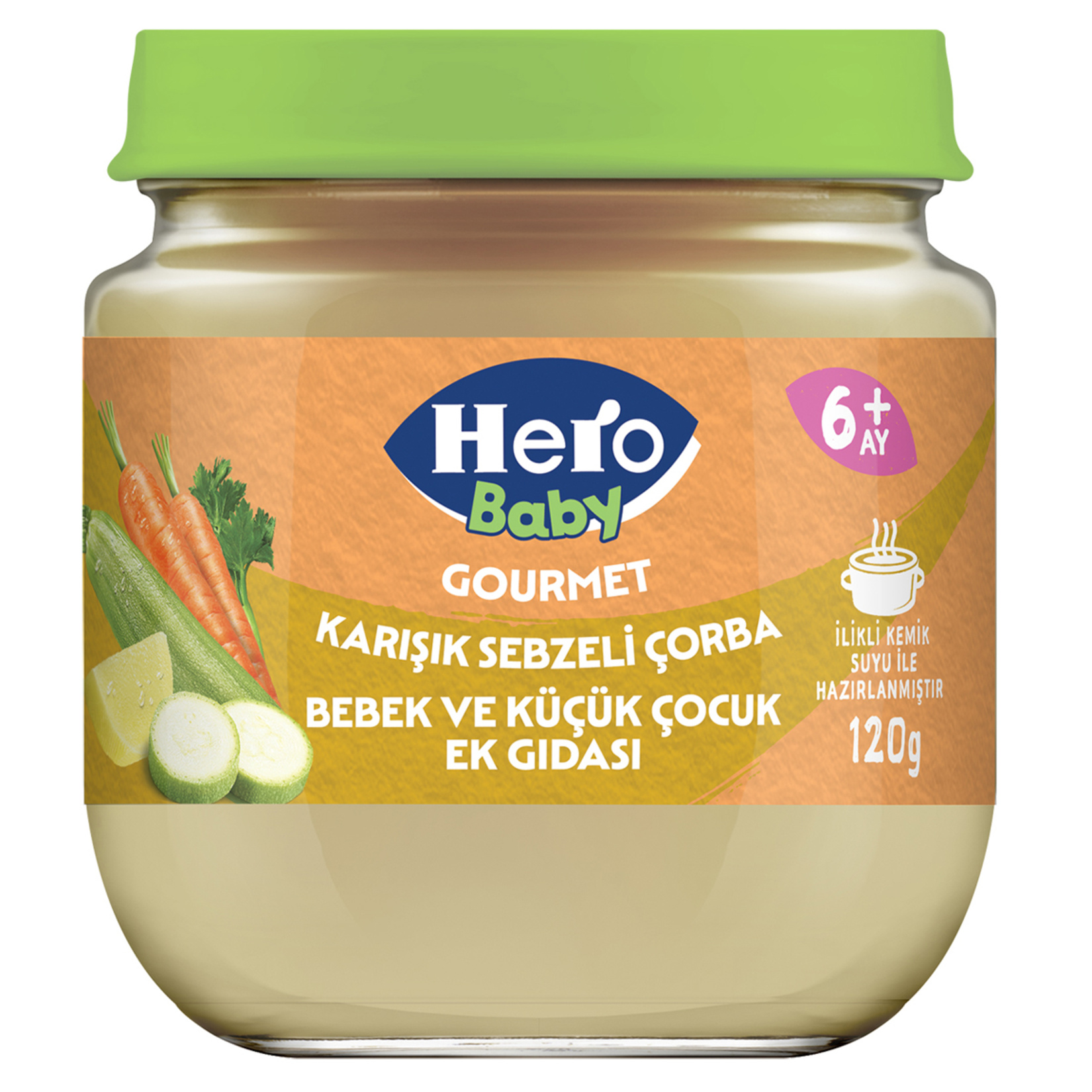 Hero Baby İlikli Kemik Sulu Karışık Sebzeli 120 G - Görsel 1