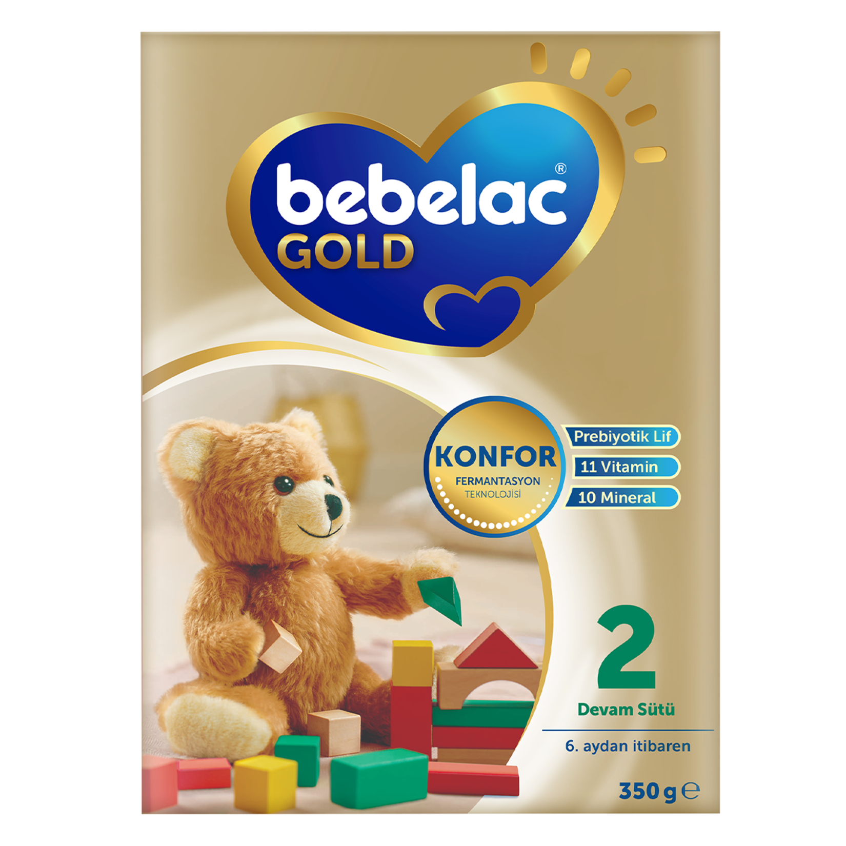 Bebelac Gold Konfor 2 Devam Sütü 6-12 Ay  350 G - Görsel 1