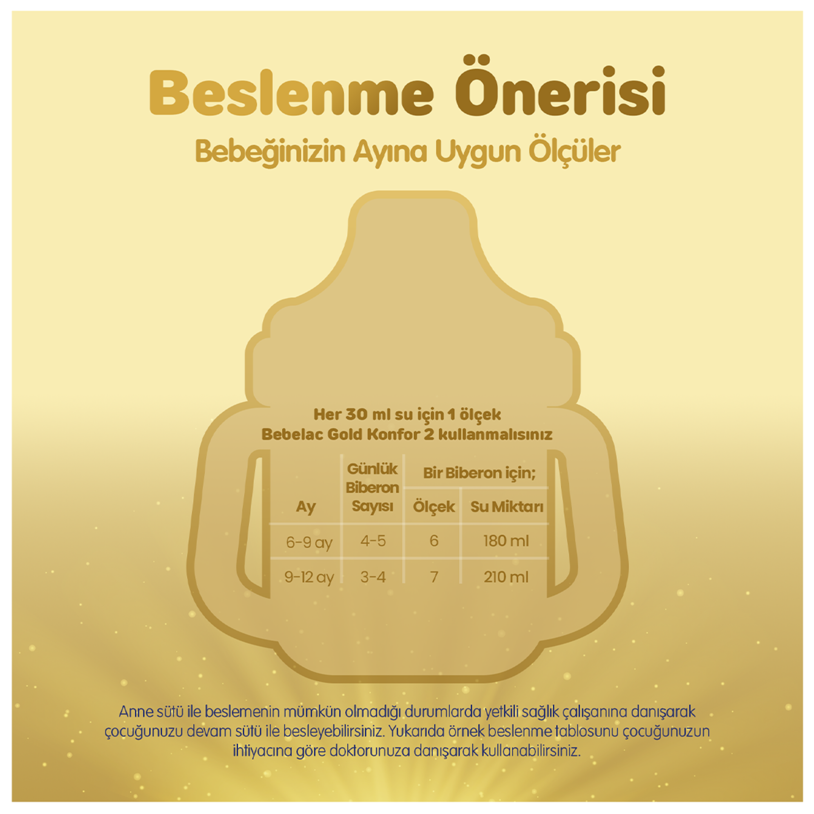 Bebelac Gold Konfor 2 Devam Sütü 6-12 Ay  350 G - Görsel 3