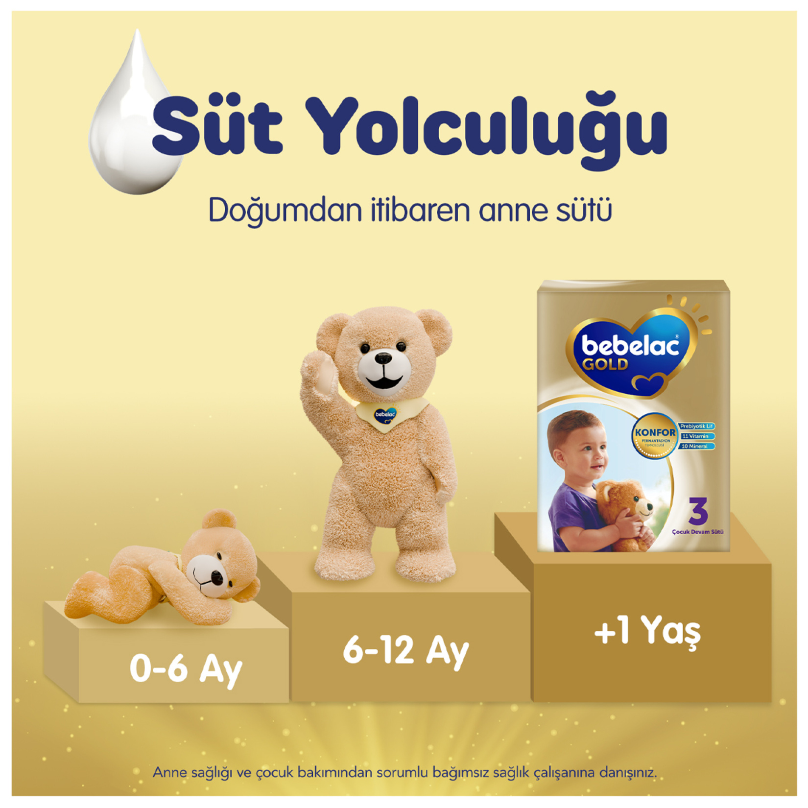 Bebelac Gold Konfor 1 Bebek Sütü 0-6 Ay 800 G - Görsel 5