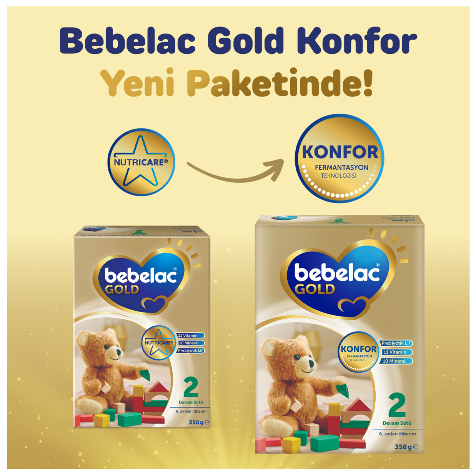 Bebelac Gold Konfor 2 Devam Sütü 6-12 Ay 800 G - Görsel 2