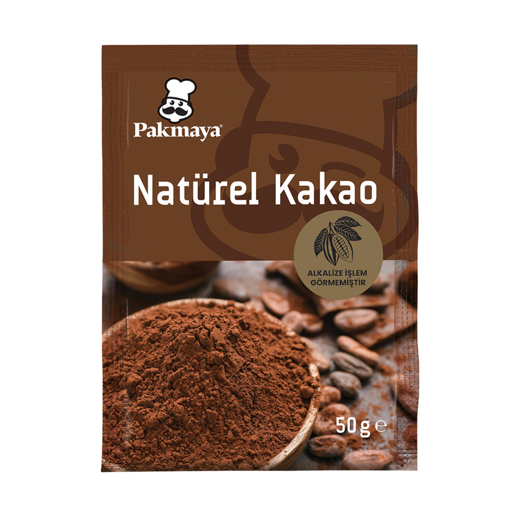 Pakmaya Natürel Kakao 50 G - Görsel 1