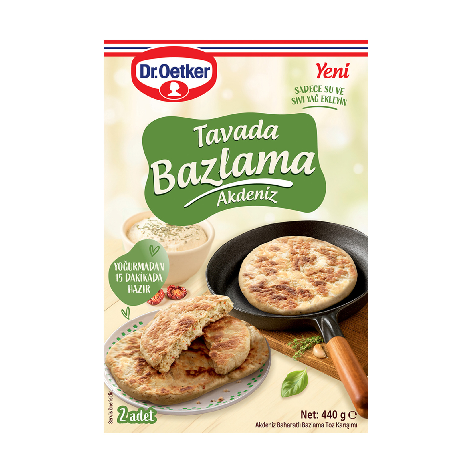 Dr.Oetker Tavada Bazlama Akdeniz 440 G - Görsel 2