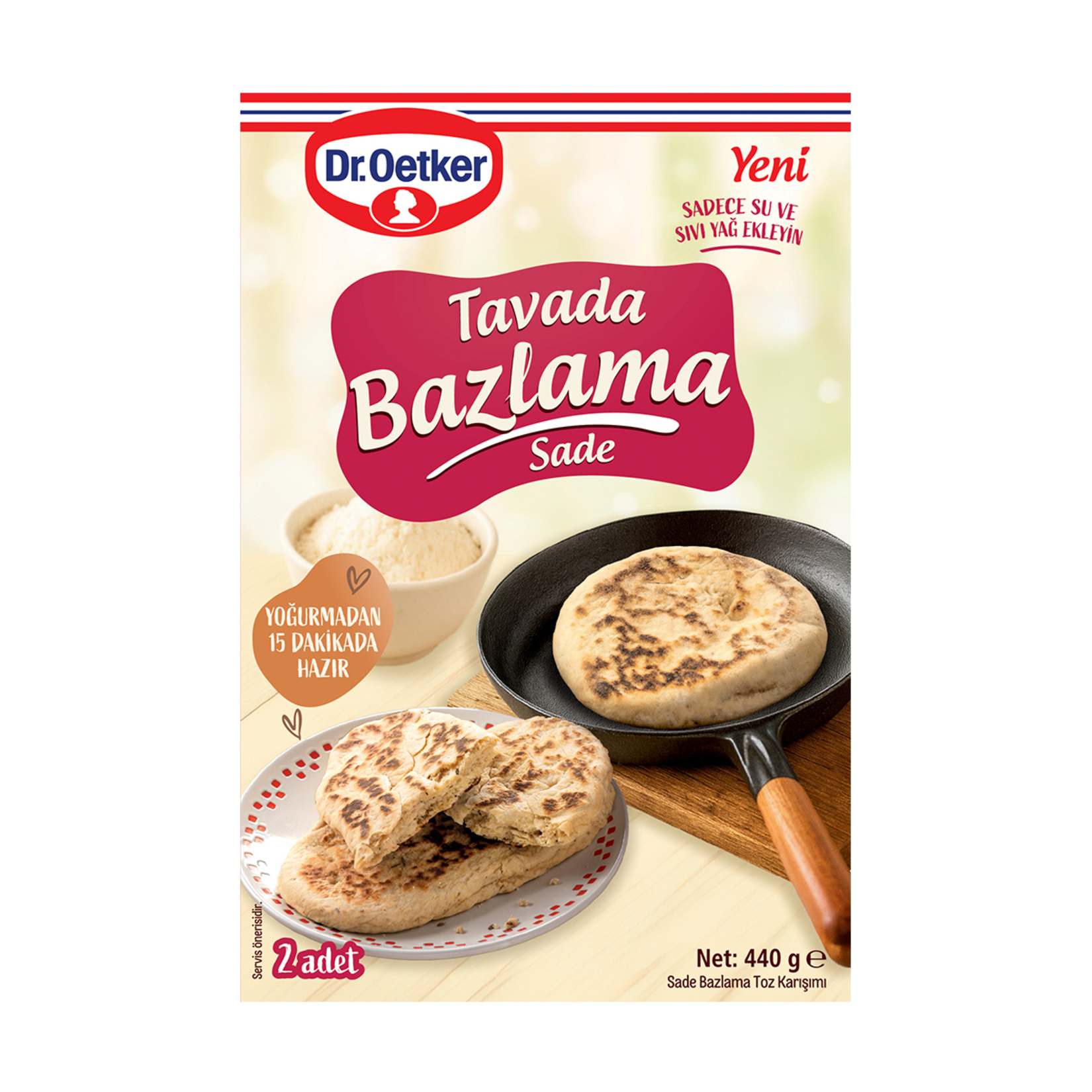 Dr.Oetker Tavada Bazlama Sade 440 G - Görsel 2