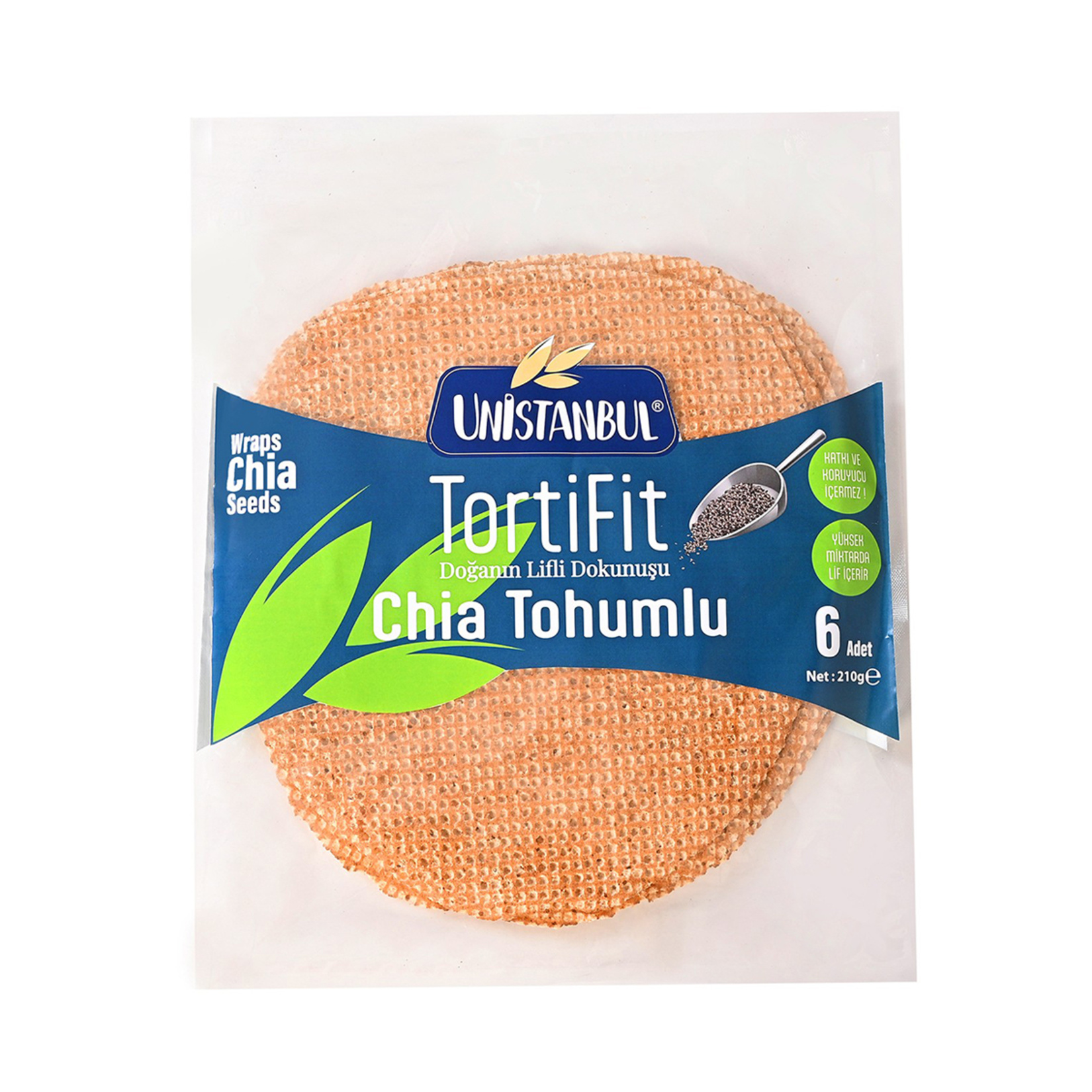 Unİstanbul Tortifit Chia Tohumlu Lavaş 6'lı 210 G