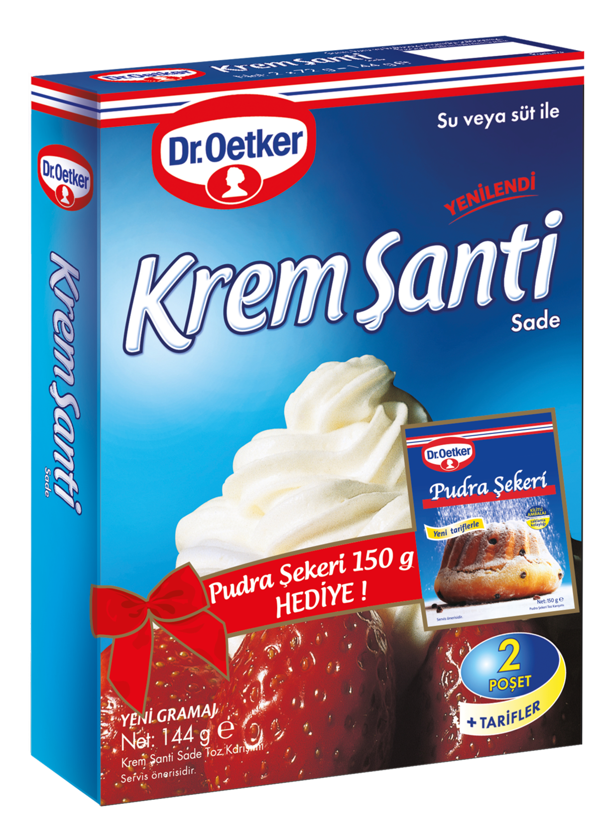 Dr.Oetker Krem Şanti 144 G + Pudra Şekeri 329 G - Görsel 3
