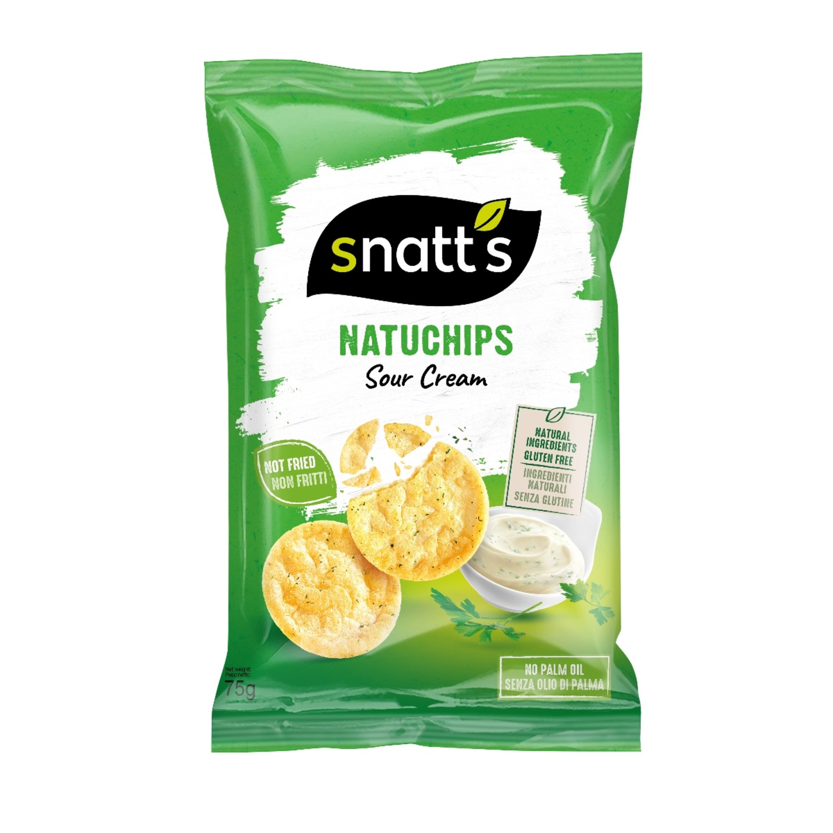 Snatt's Natuchips Ekşi Krema & Soğan Atıştırmalık 75 G